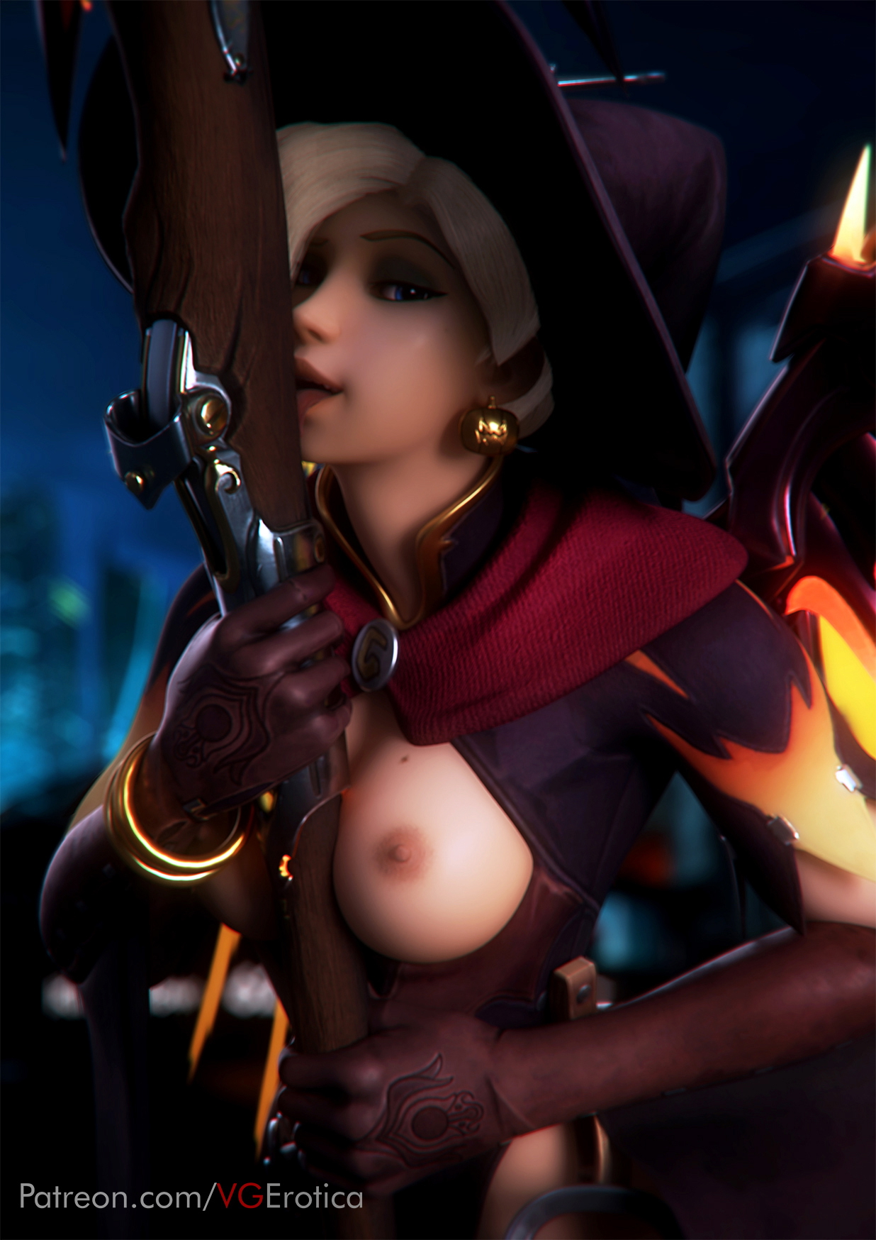 Mercy Witch Overwatch Mercy 3d Porn Boobs Nipples Sexy Horny