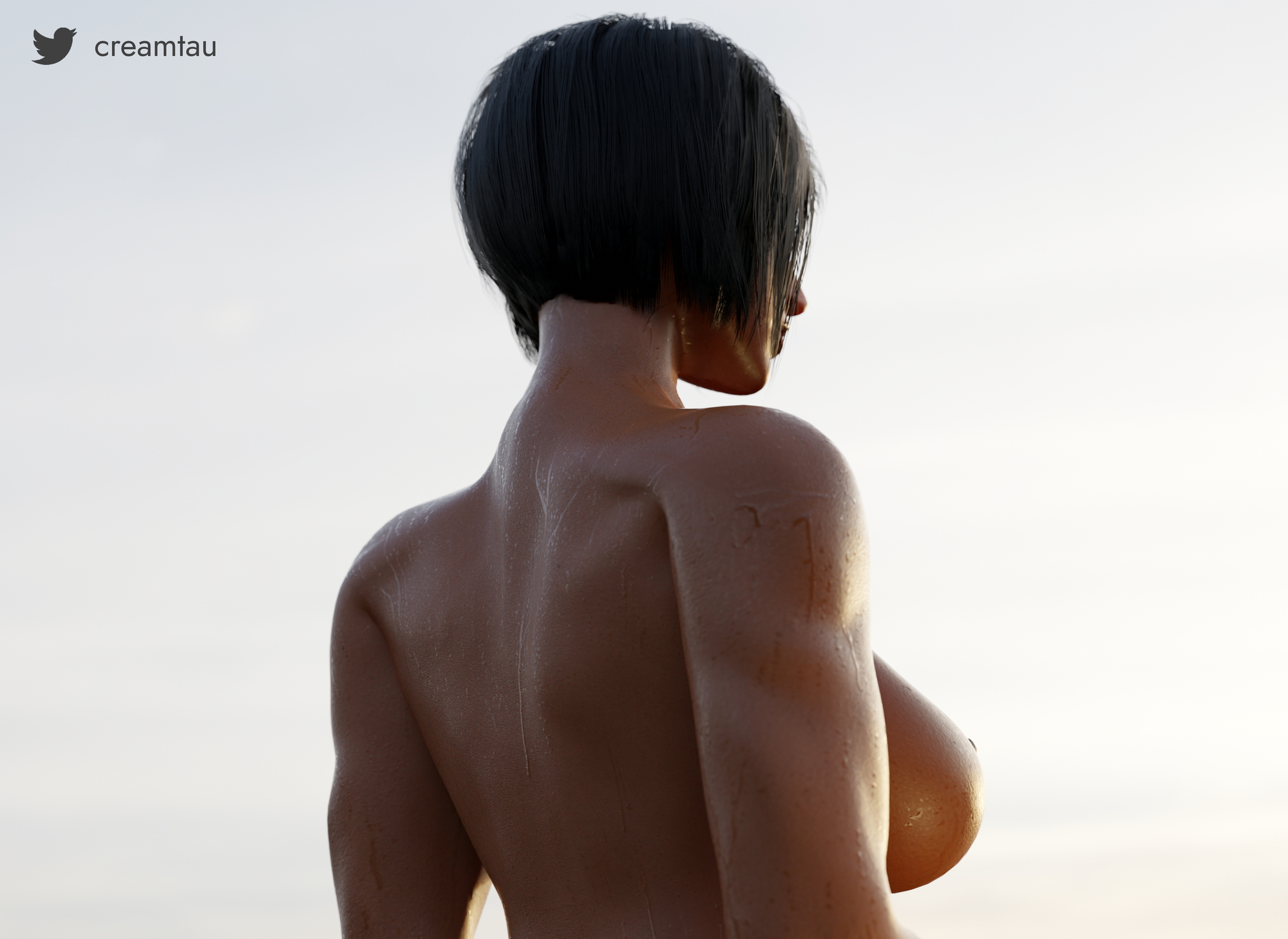 002: thicc pharah Pharah Pharah (overwatch) Overwatch Ass Black Hair Short Hair 3d Porn 3d Girl Thicc Thighs Thick Sweaty Sweat Multi View Big Tits Natural Tits Tits Boobs Natural Boobs Big boobs Big Booty Booty Big Ass Blender3d Blendernsfw Videogame Character Naked Nude 4