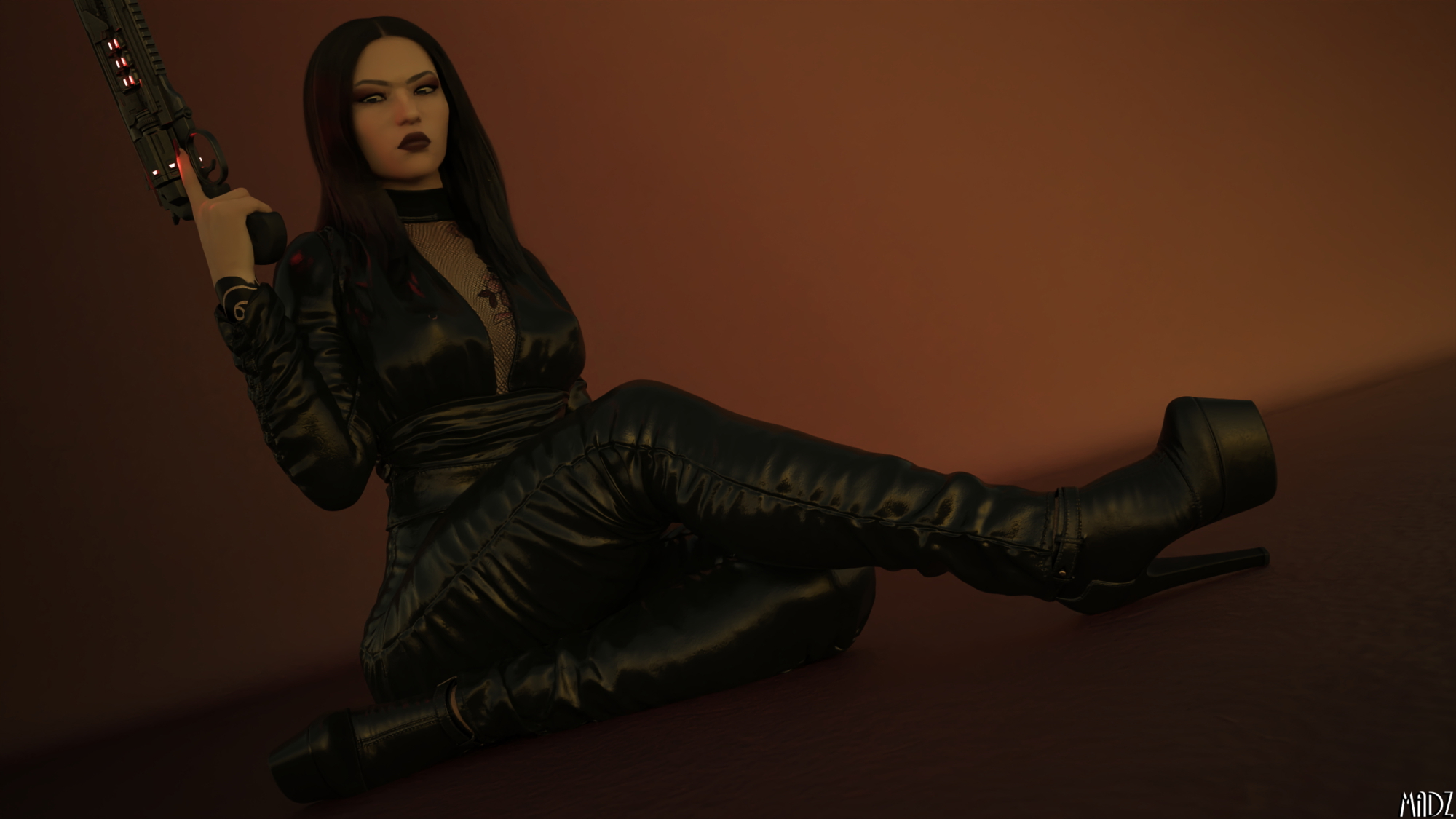 Renma Himura  Tattoo Long Legs Asian Leather Original Character