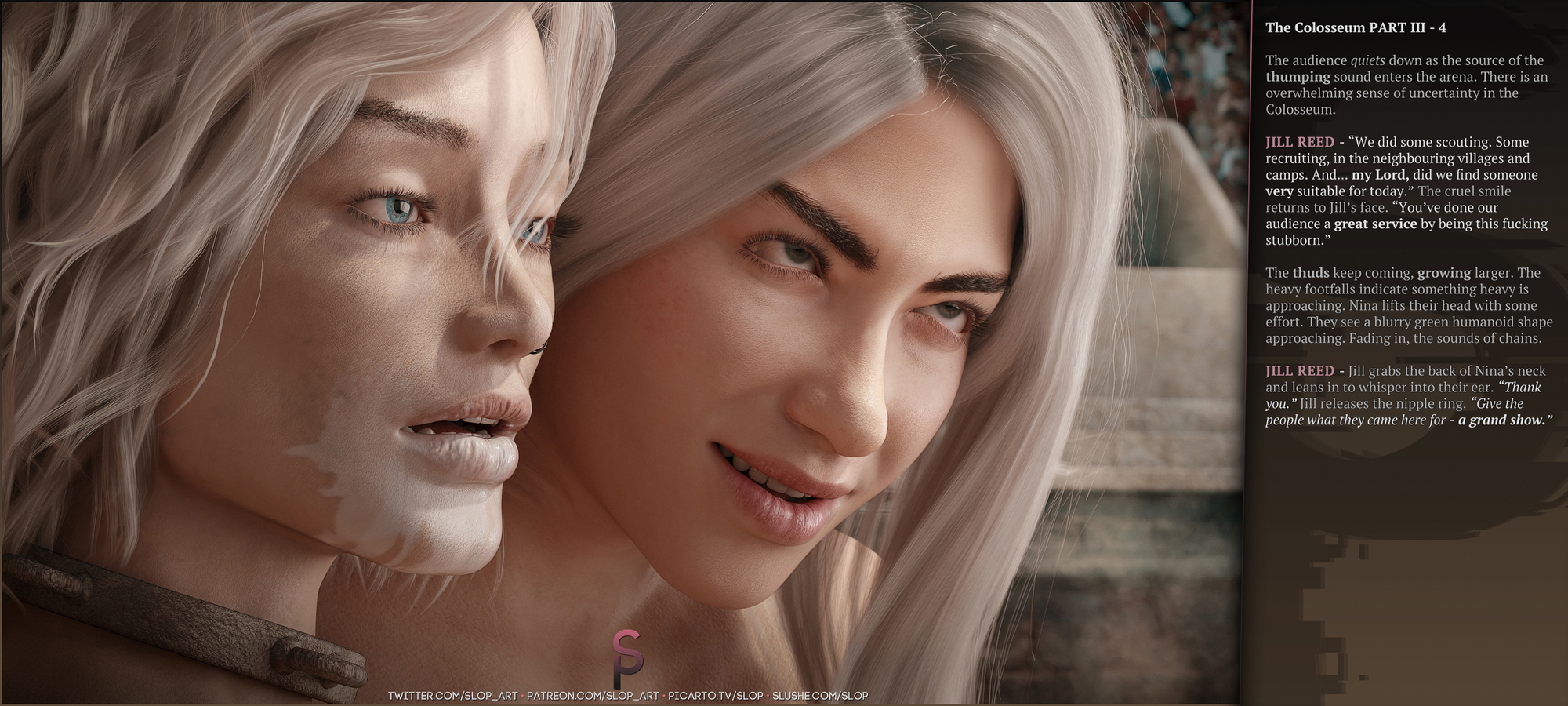 The Colosseum - Part III Slushe Nina Broughton 3d Porn Futanari Futa Big Cock Bwc Pink Nipples Futa On Futa Sucking Cock Fellatio Blowjob Eating Ass Fuck From Behind Cum Inside Cum Covered Forced Oral Rape Slave Butt plug Cum Inflation Orc Monster Cock Horsecock 4