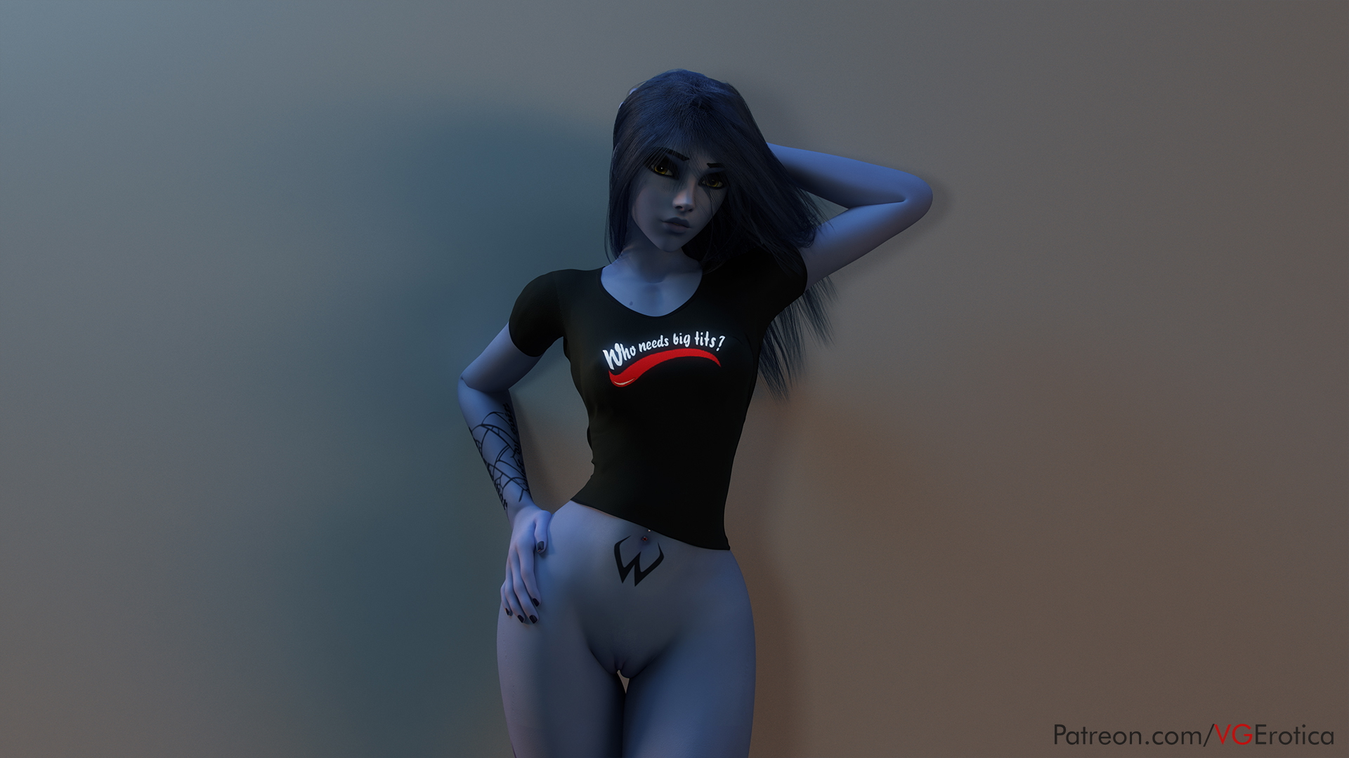 Widows final Overwatch Widowmaker 3d Porn Naked Nude Pinup Sexy Natural Boobs Natural Tits Pussy Ass Booty 6