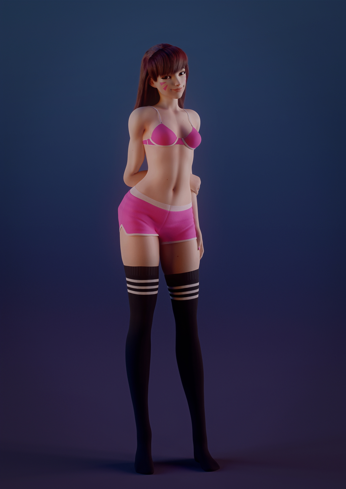D.va studio Overwatch Dva (overwatch) 3d Porn Sexy Nude Natural Boobs Natural Tits Natural Breast Teen 4