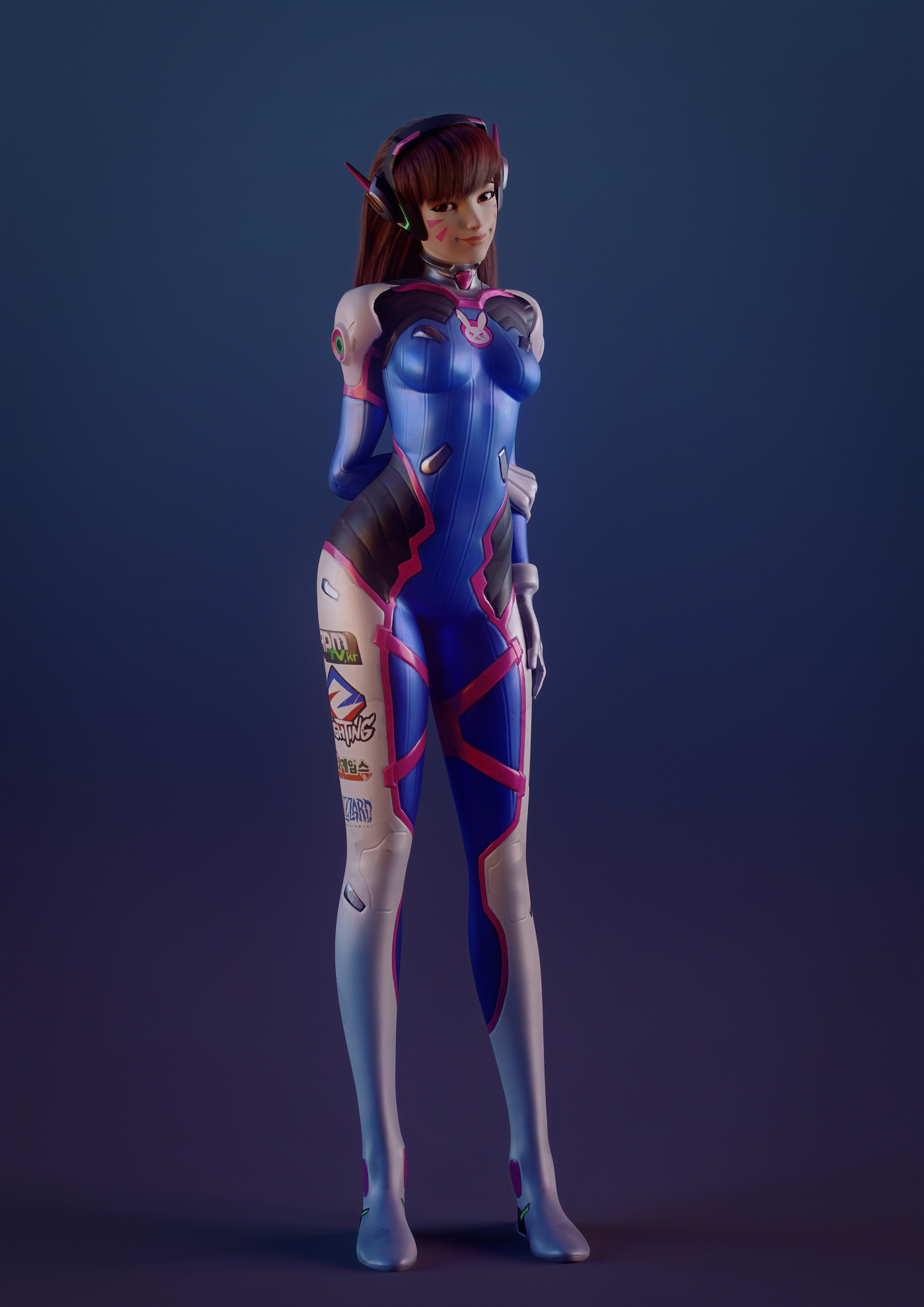 D.va studio Overwatch Dva (overwatch) 3d Porn Sexy Nude Natural Boobs Natural Tits Natural Breast Teen 6