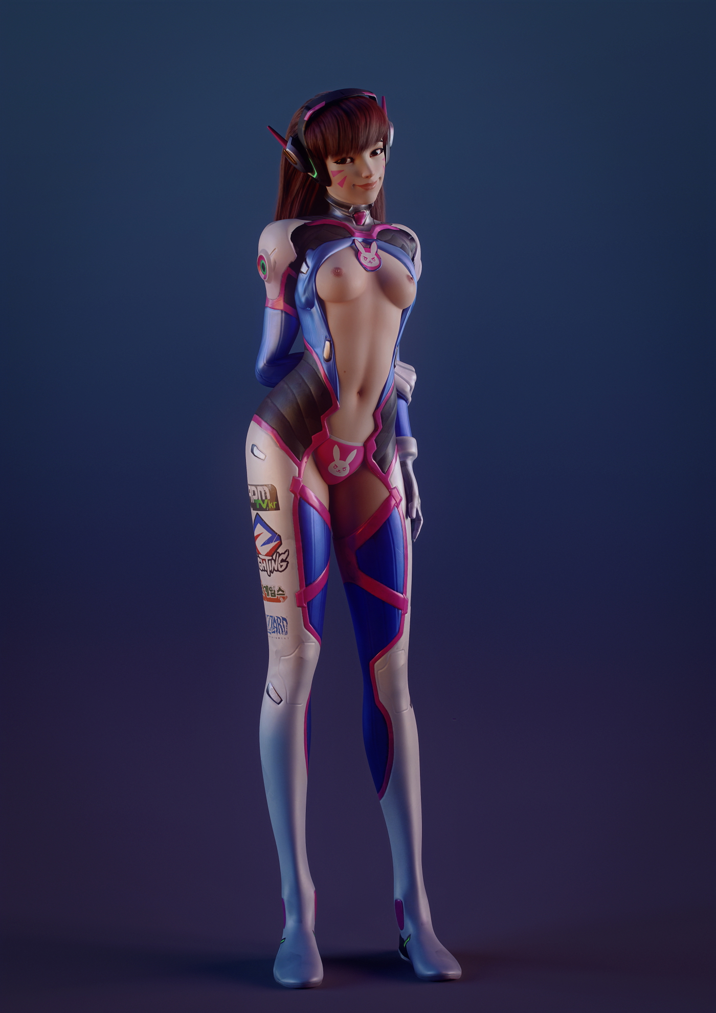 D.va studio Overwatch Dva (overwatch) 3d Porn Sexy Nude Natural Boobs Natural Tits Natural Breast Teen 8