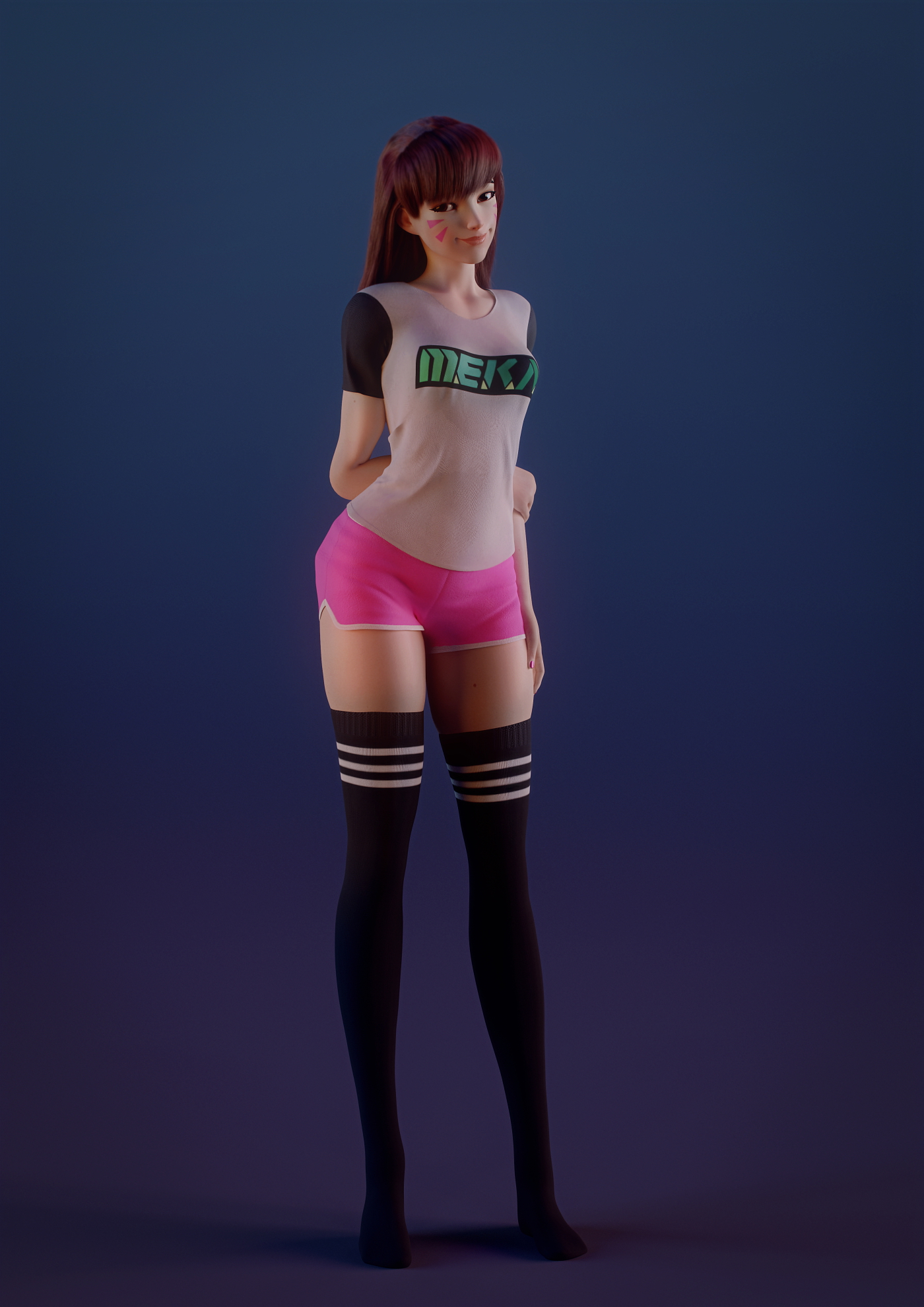 D.va studio Overwatch Dva (overwatch) 3d Porn Sexy Nude Natural Boobs Natural Tits Natural Breast Teen 9
