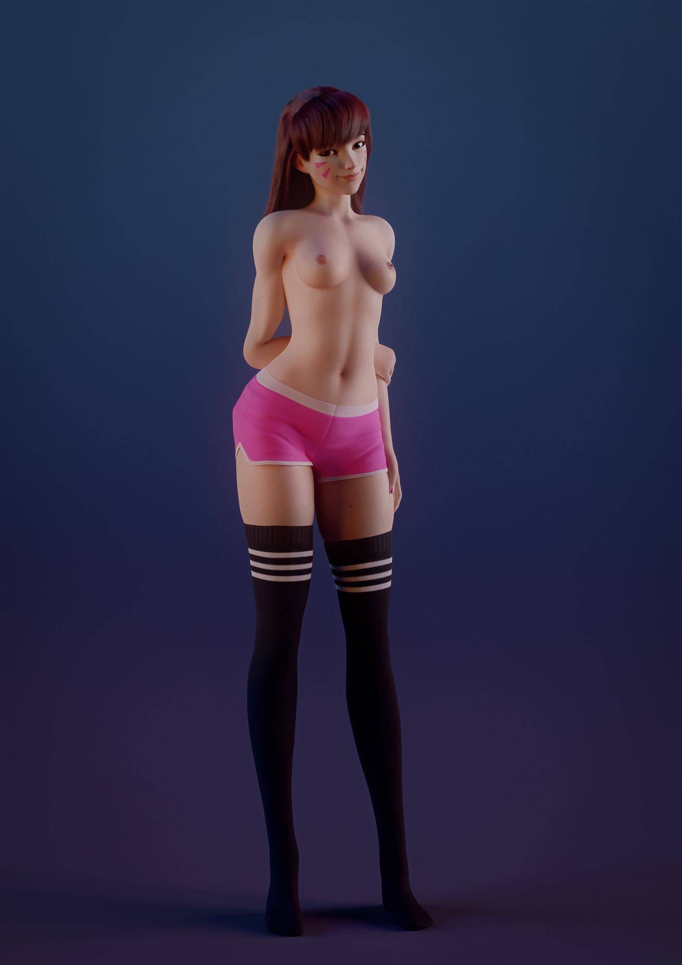 D.va studio Overwatch Dva (overwatch) 3d Porn Sexy Nude Natural Boobs Natural Tits Natural Breast Teen 10