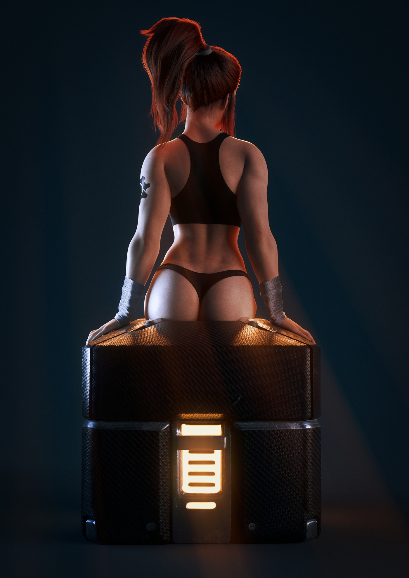 Brigitte archive Overwatch Brigitte 3d Porn Sexy From Behind Nude Naked 3