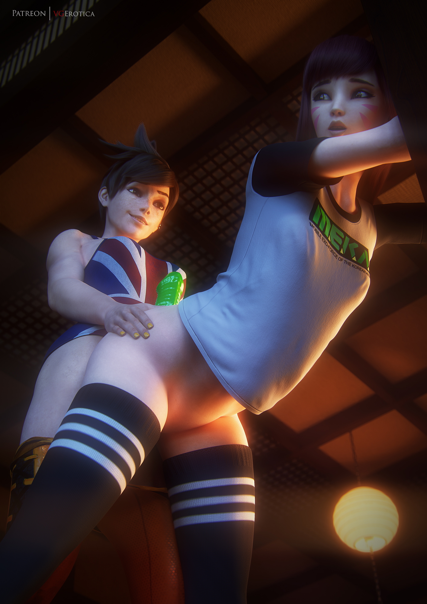 Ready2go? Dva (overwatch) Overwatch Tracer 3d Porn Nude Naked Dildo Strapon Lesbian Bent Over 90 Ready2go 3