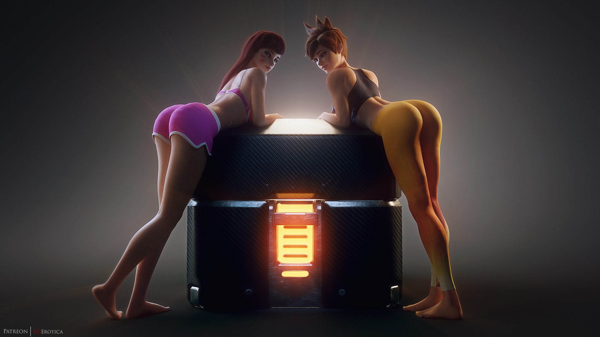 D.va and Tracer archive cover Dva (overwatch) Overwatch Tracer 3d Porn Nude Naked Ass Booty Feet 4