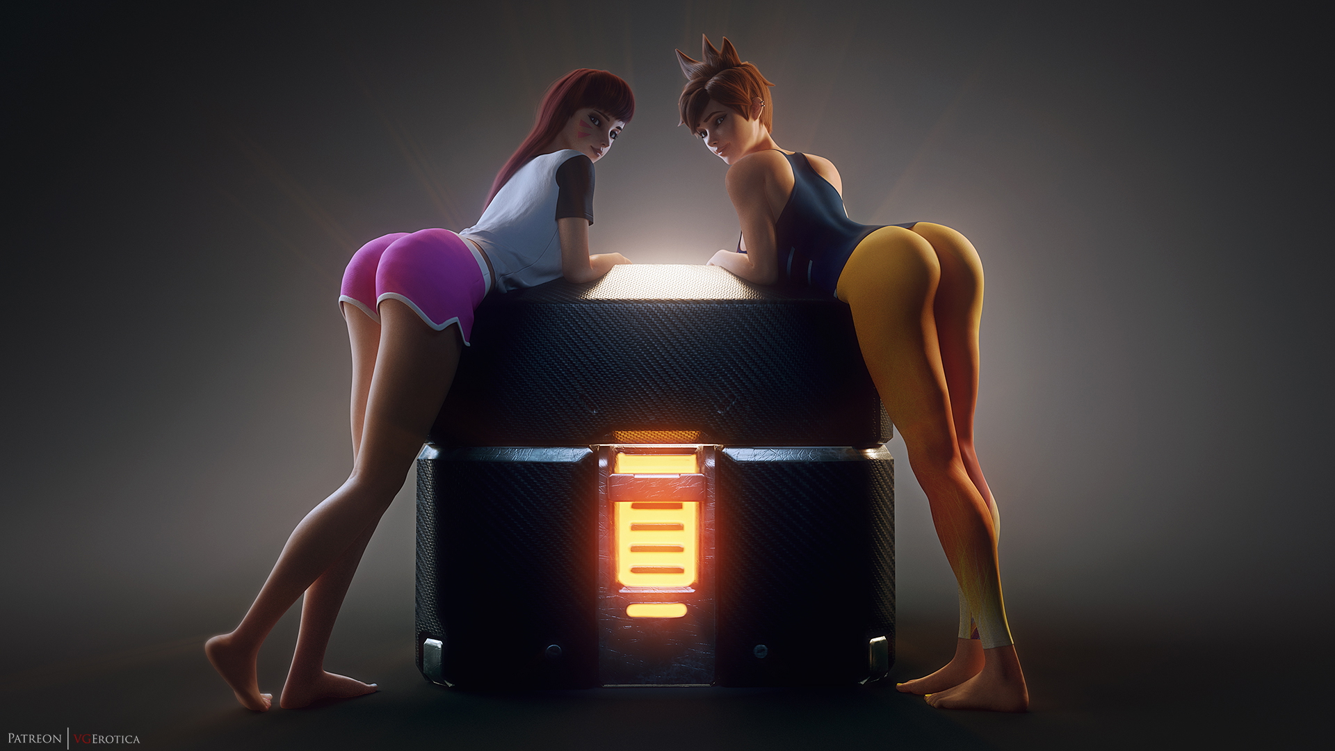 D.va and Tracer archive cover Dva (overwatch) Overwatch Tracer 3d Porn Nude Naked Ass Booty Feet 8