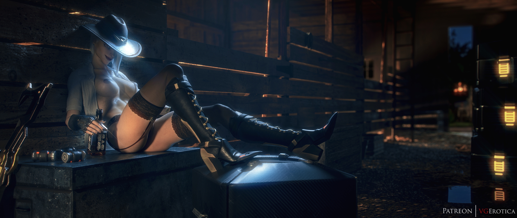 Ashe archive Overwatch Ashe 3d Porn Nude Naked Boobs Tits 2
