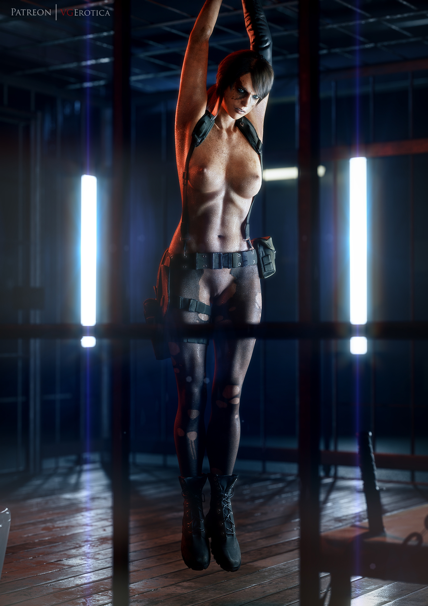 Quiet liftup Quiet Metal Gear Solid 3d Porn Restrained Chained Bdsm Prison Domination Lift Up Nude Naked Pussy 2