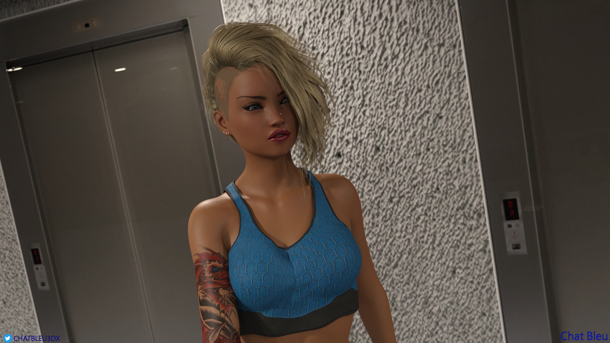 Pink Drink 1 Chat Bleu Bimbo 3d Porn Nude Comic 13