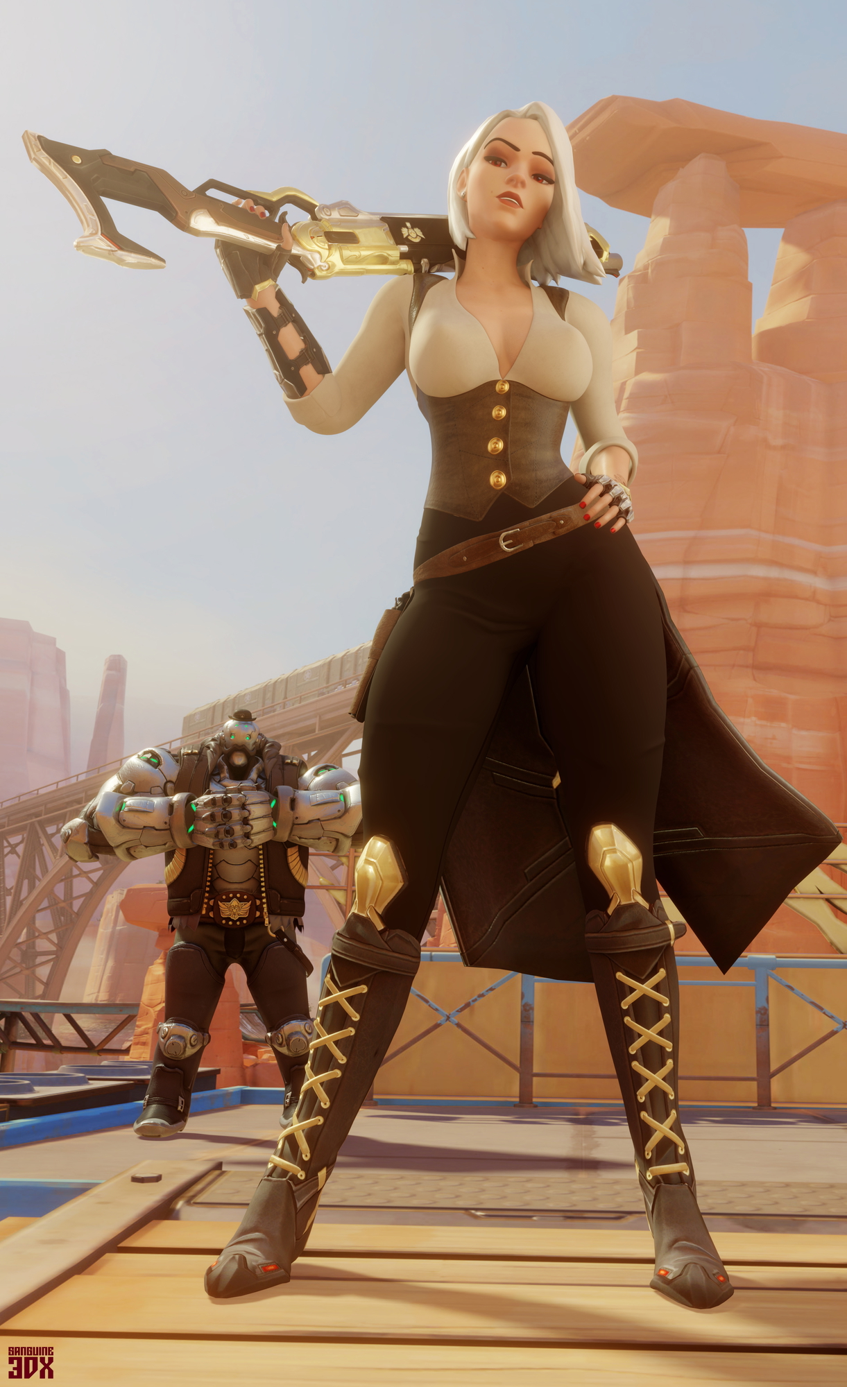 Outlaw Ashe Ashe Overwatch Bob Outlaw Pussy Comics 3