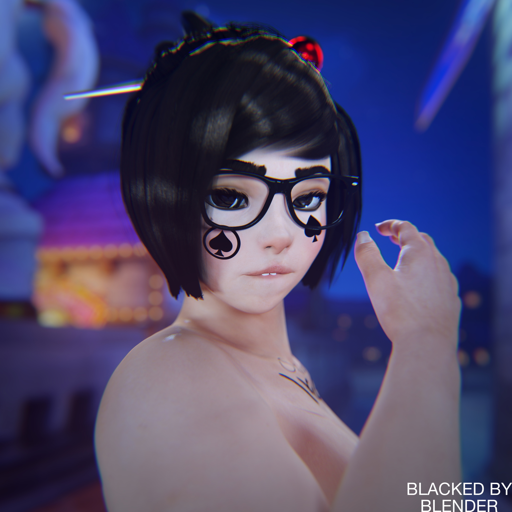 Mei Portrait Mei (Overwatch) Blacked Snowbunny