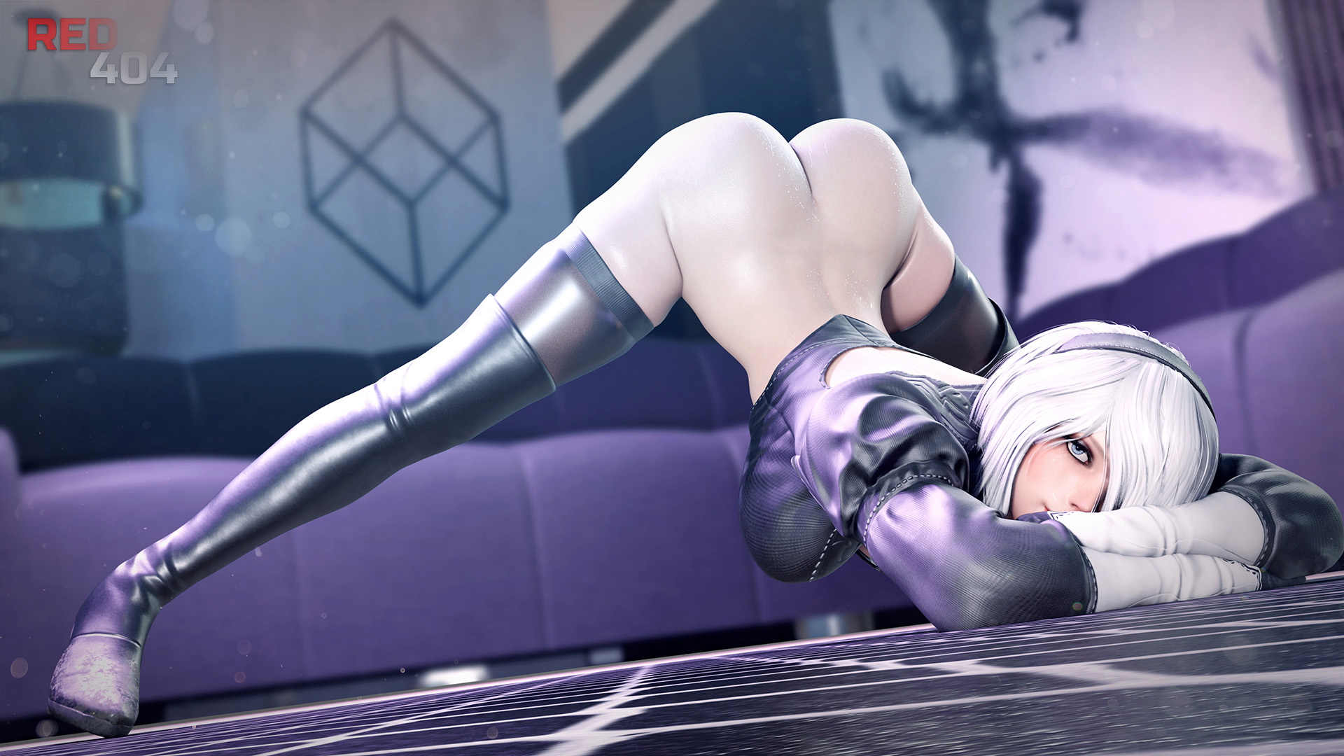 2B Jack-O 2b Yorha2b Jack-o Nier Automata Nier (series) Butt Hole Butt Ass Big Ass Pose Posing 3d Porn 3d Girl