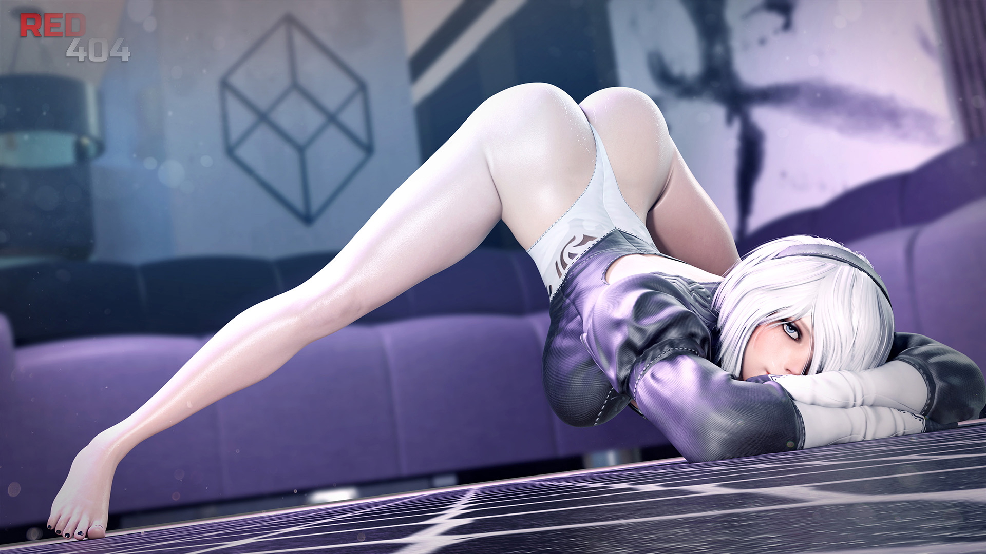 2B Jack-O 2b Yorha2b Jack-o Nier Automata Nier (series) Butt Hole Butt Ass Big Ass Pose Posing 3d Porn 3d Girl 2