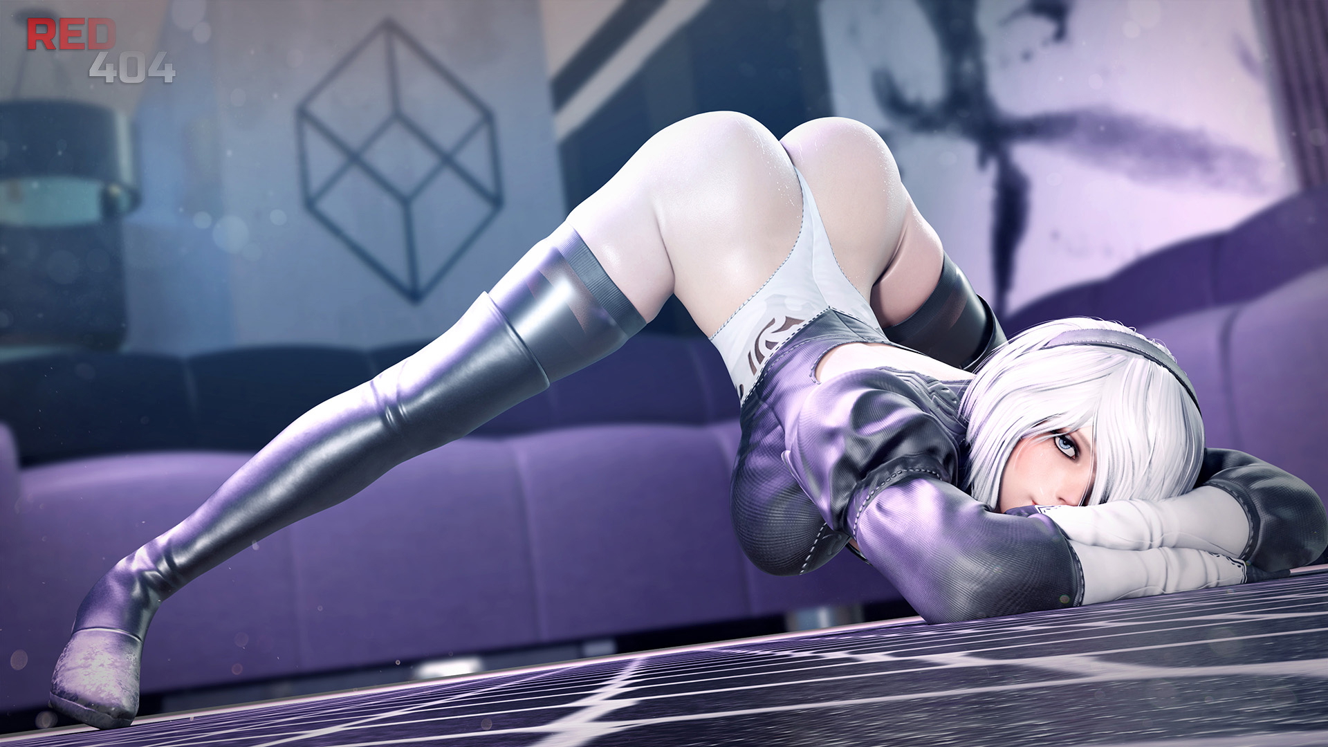 2B Jack-O 2b Yorha2b Jack-o Nier Automata Nier (series) Butt Hole Butt Ass Big Ass Pose Posing 3d Porn 3d Girl 3