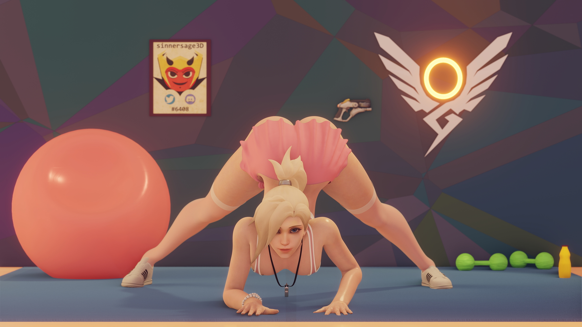 Mercy does the Jack O Challenge! Mercy Overwatch Doggy Style Big Booty Big Ass Ass Blonde