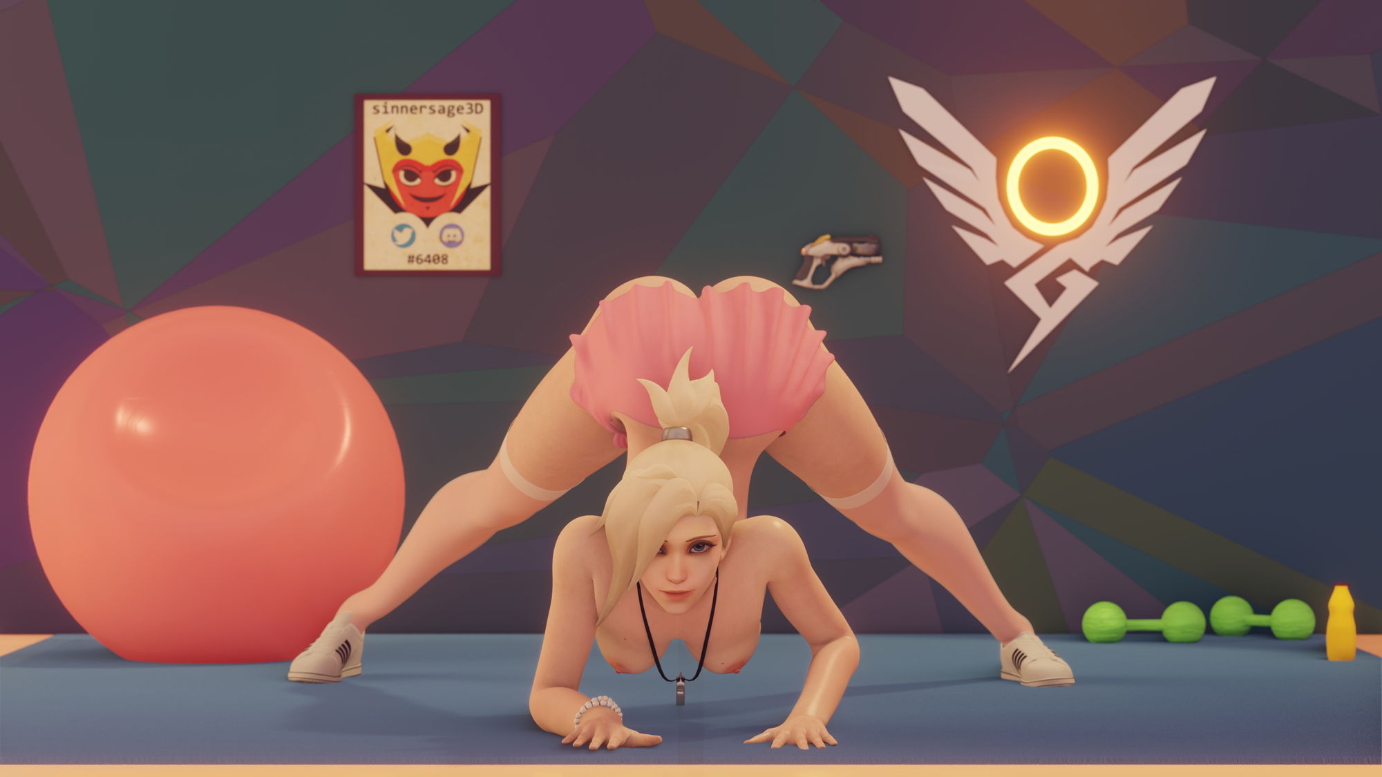 Mercy does the Jack O Challenge! Mercy Overwatch Doggy Style Big Booty Big Ass Ass Blonde 2