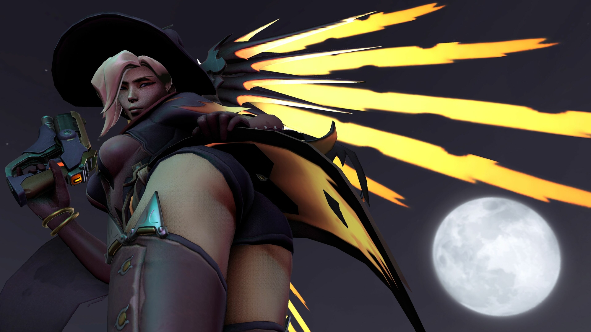 [AnKhajiit] Mercy Collection Mercy Overwatch Sfm Source Filmmaker Feet Fetish Ass