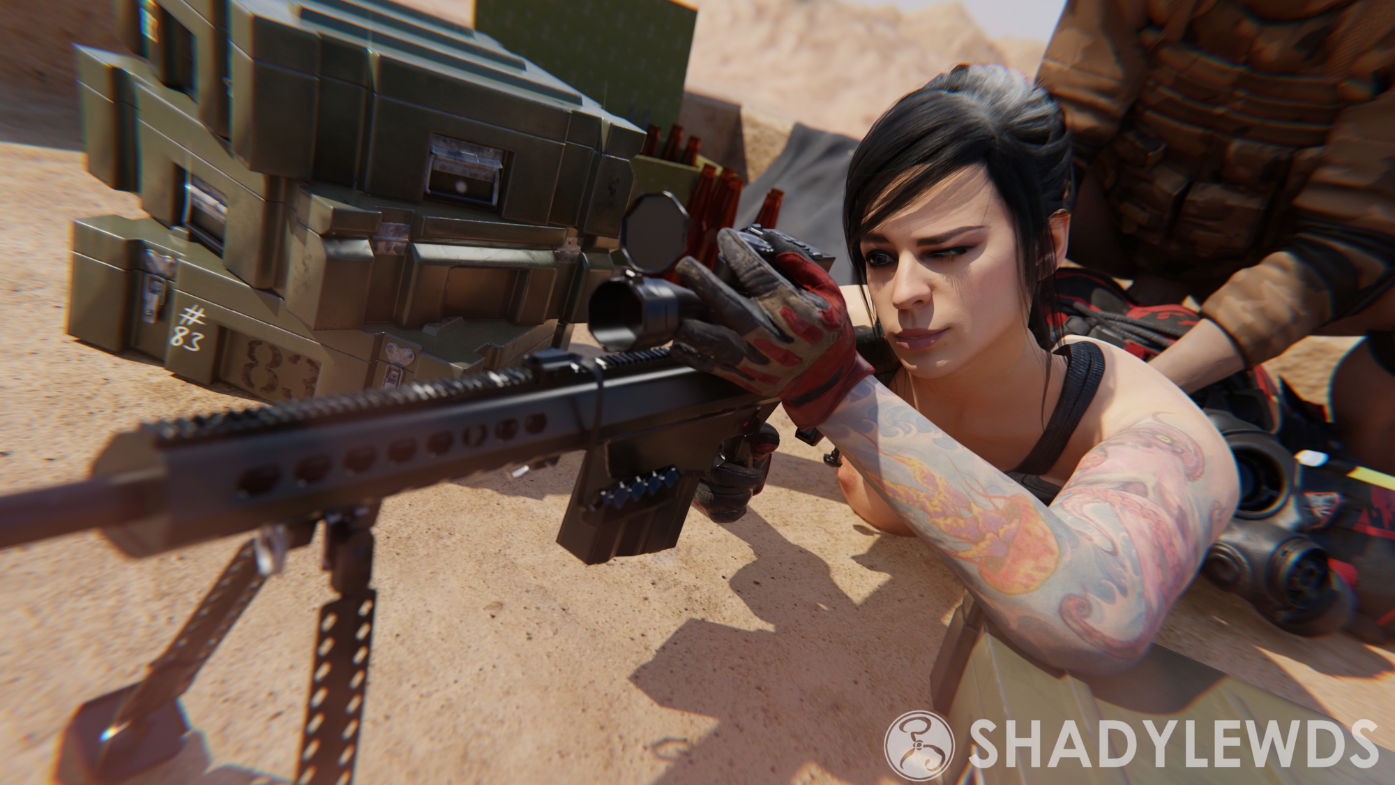 Mara sniper Mara (call Of Duty) Call Of Duty 3d Porn Videogame Weapon Tattoo Anal Fuck From Behind Pronebone