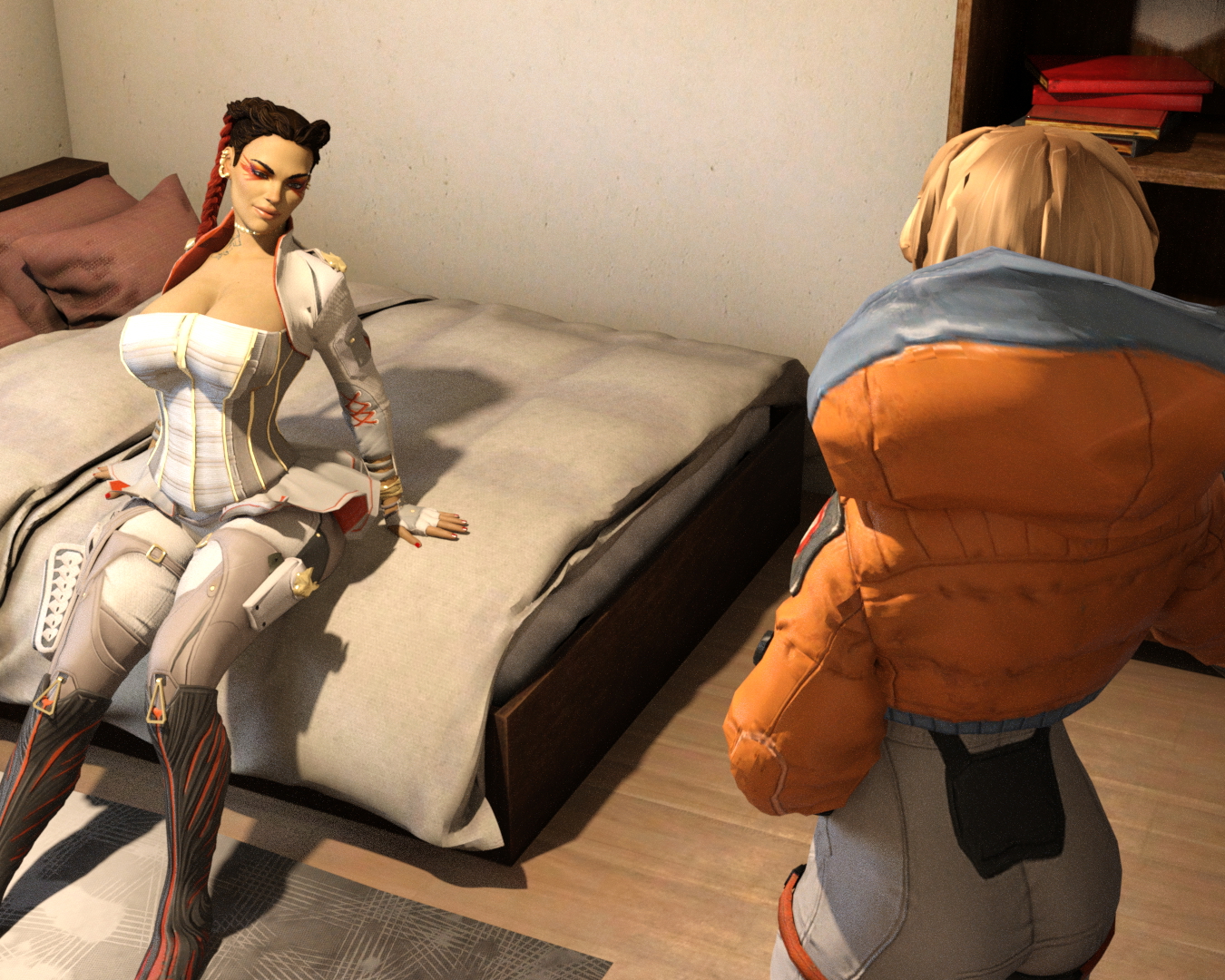 Futa Wattson X Loba Apex Legends Wattson (apex Legends) Loba Futanari Blowjob Cum Cum Inside Cum Covered Cum In Mouth