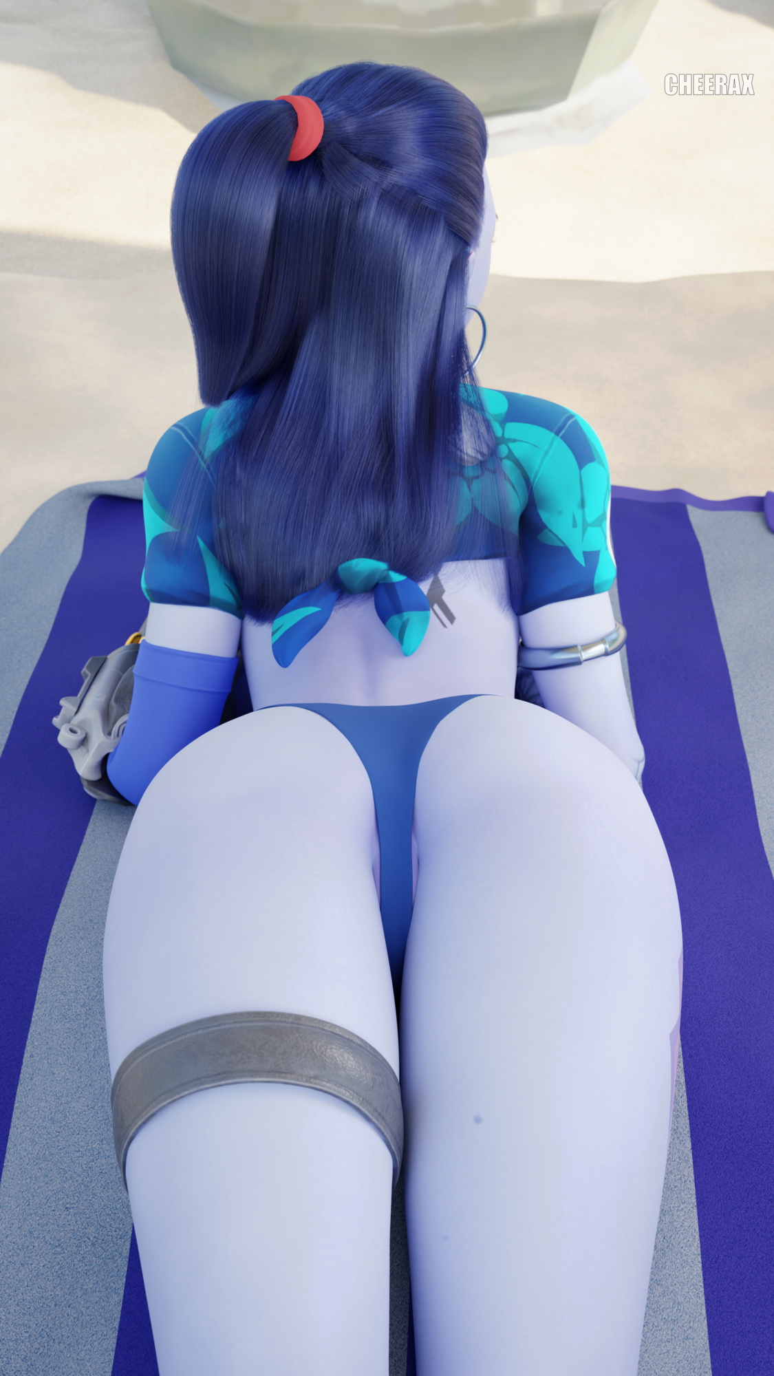 Widowmaker relaxing on Rio Widowmaker Overwatch Ass 2