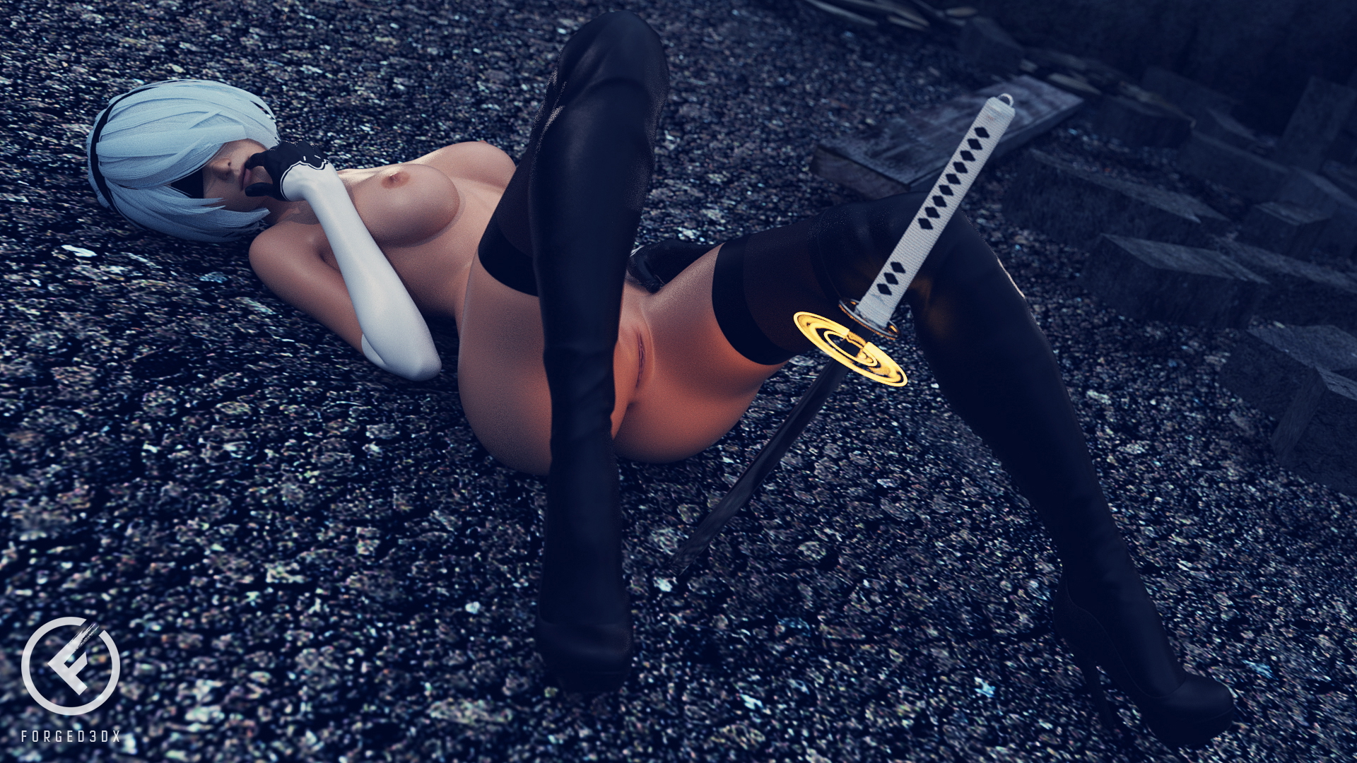 Yorha 2b 2b Yorha2b Nier Automata 3d Porn 3d Girl Videogame Nude Naked Fit Ass Pussy Sexy Natural Boobs Natural Tits Pink Nipples 9