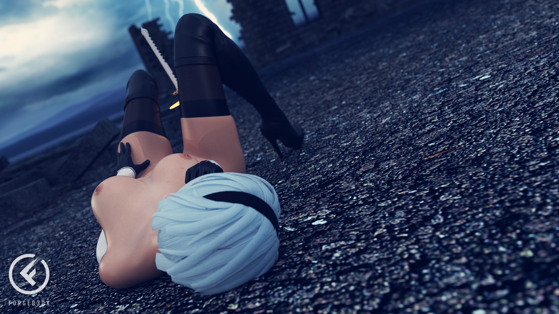 Yorha 2b 2b Yorha2b Nier Automata 3d Porn 3d Girl Videogame Nude Naked Fit Ass Pussy Sexy Natural Boobs Natural Tits Pink Nipples 10