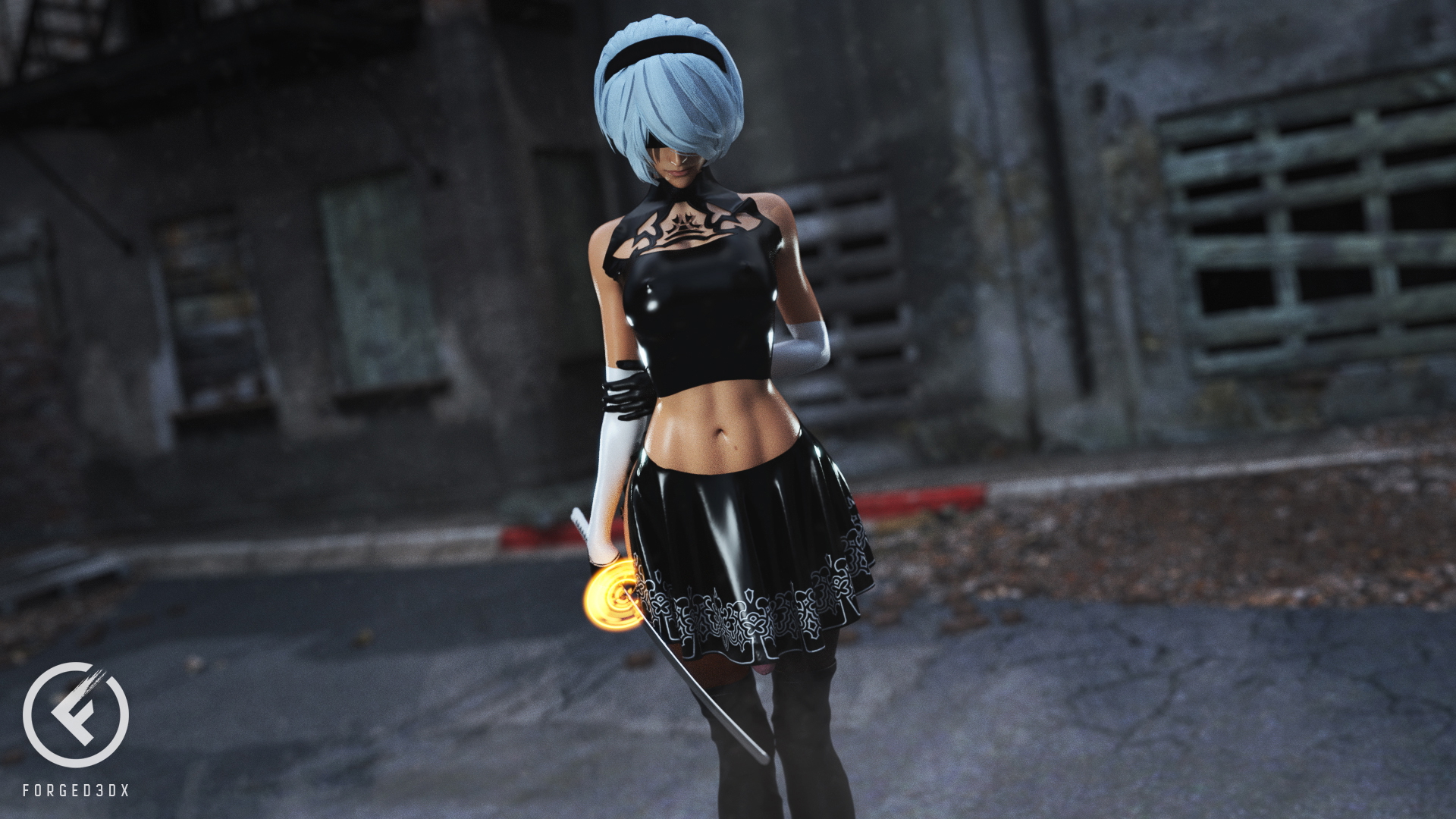 2B In The Street 2b Yorha2b Nier Automata 3d Porn 3d Girl Videogame Nude Naked Fit Natural Boobs Natural Tits Pink Nipples Futanari Futa Masturbating Cum Covered Selfsuck Oral Sex Blowjob Sucking Cock Butt plug