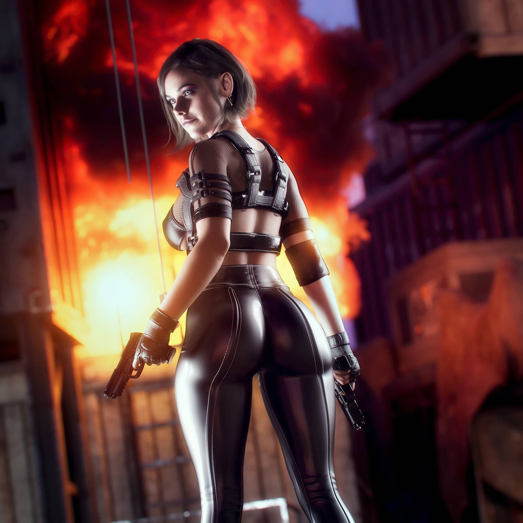 Helen Helen Park Call Of Duty 3d Porn Pose Sexy Big Tits Big boobs Big Booty Ass Latex 2