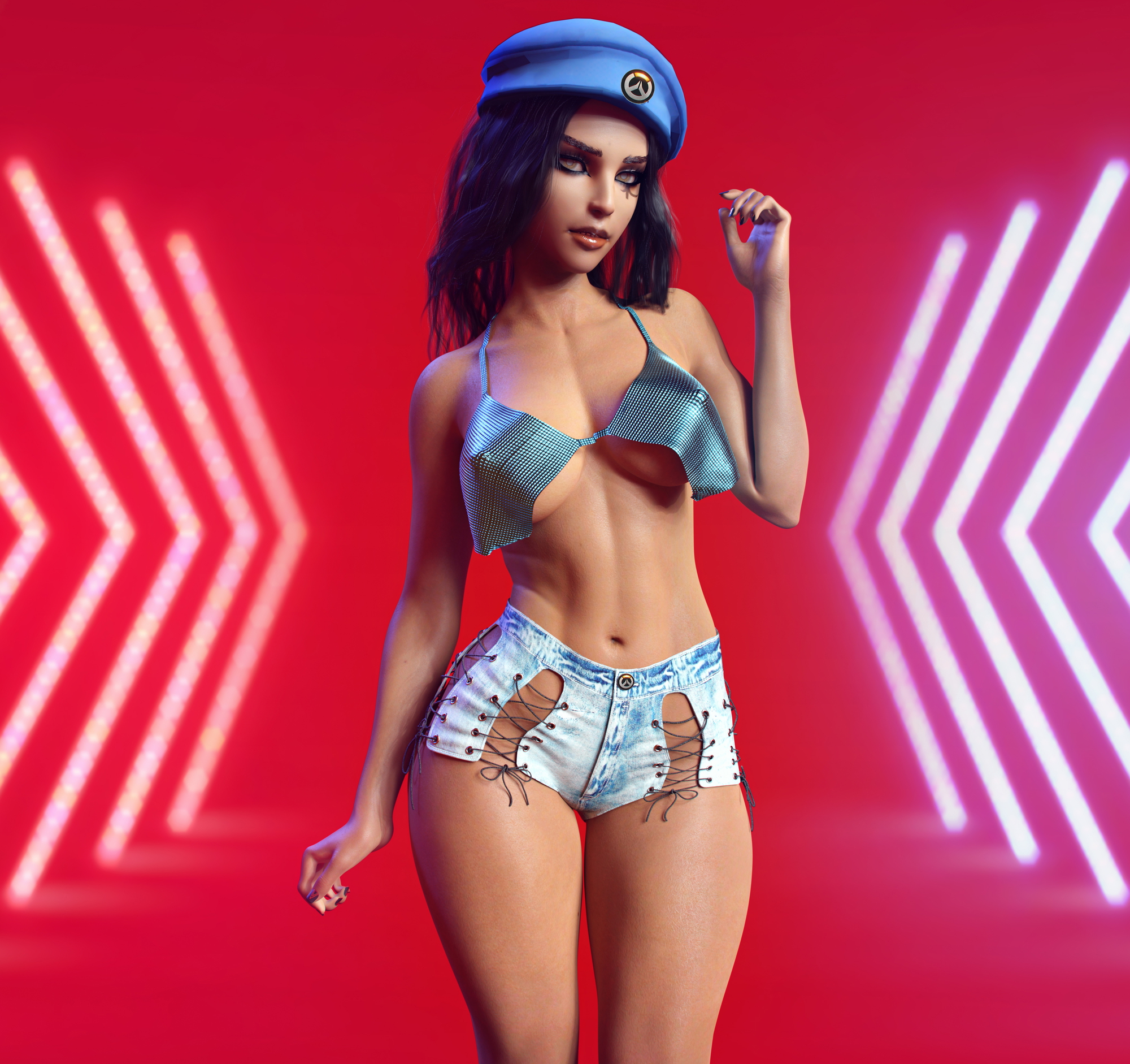 Sexy Ana Overwatch Ana Amari 3d Porn Pose Sexy Jeans