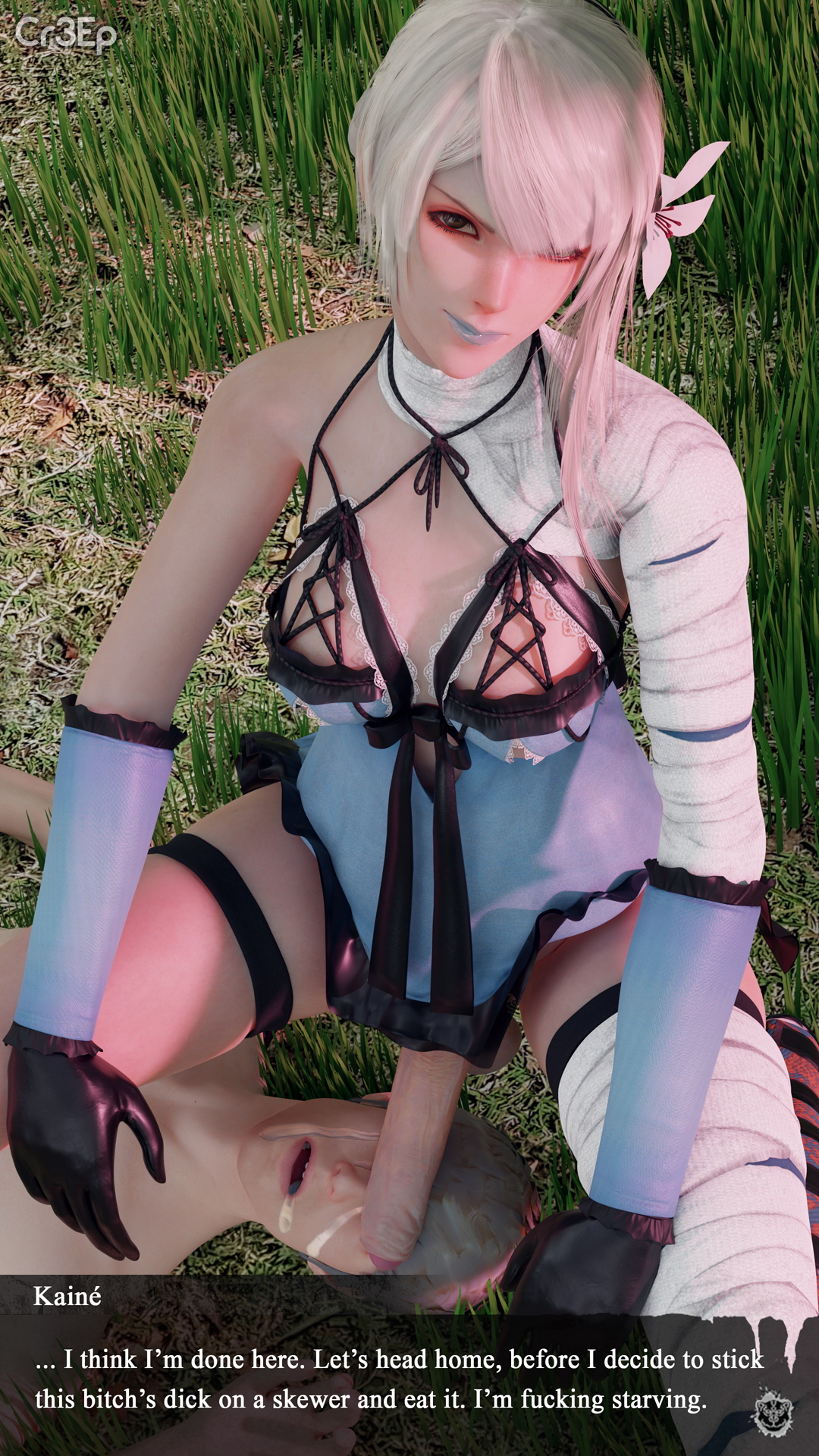Kainé futa on male set Kaine (nier Replicant) Nier Replicant Anal Futa On Male Submissive Male Femdom Futanari Facial 11