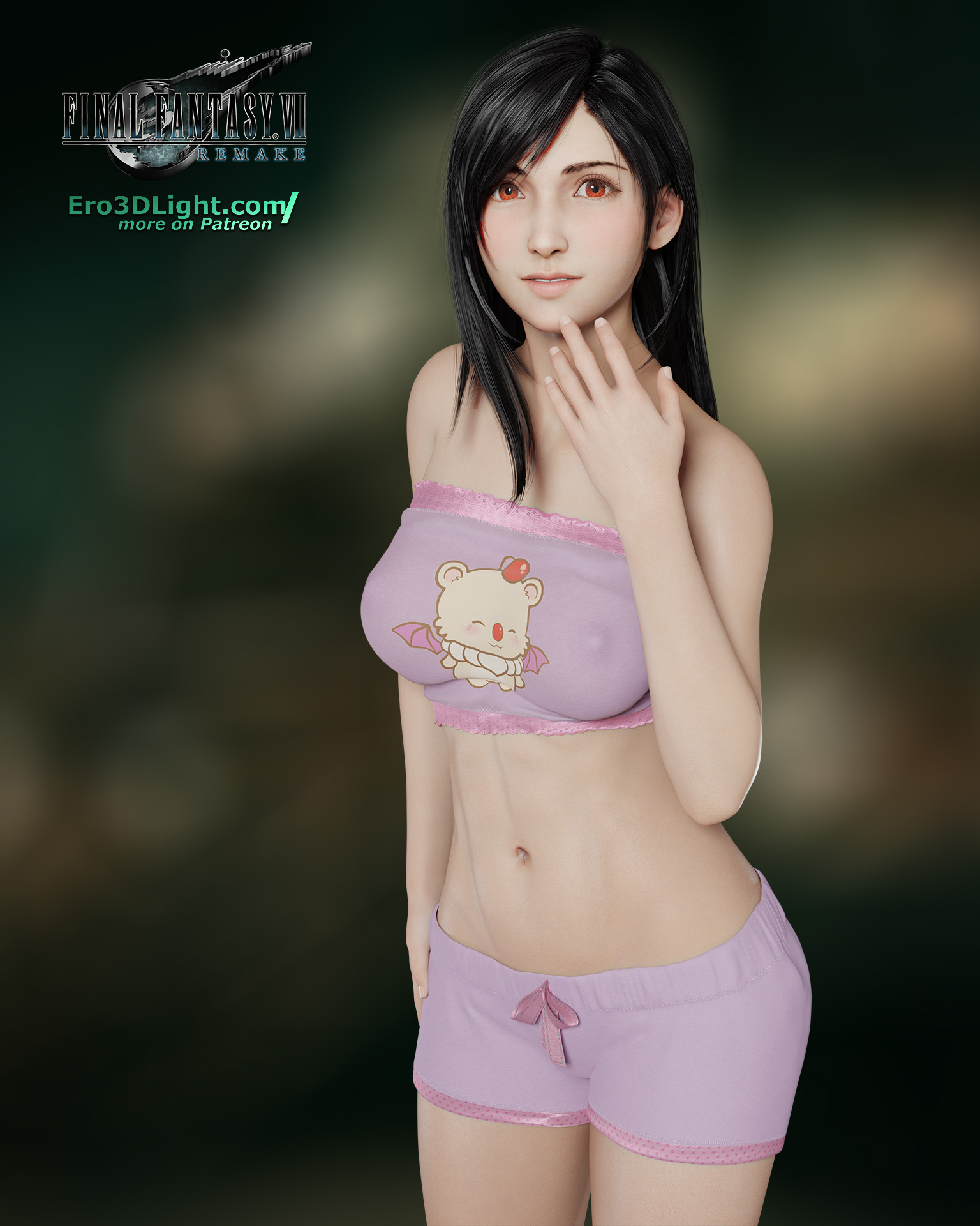Can i help you? Tifa Lockhart Tifa Ff7r Final Fantasy 7 Remake See Through Pijama
