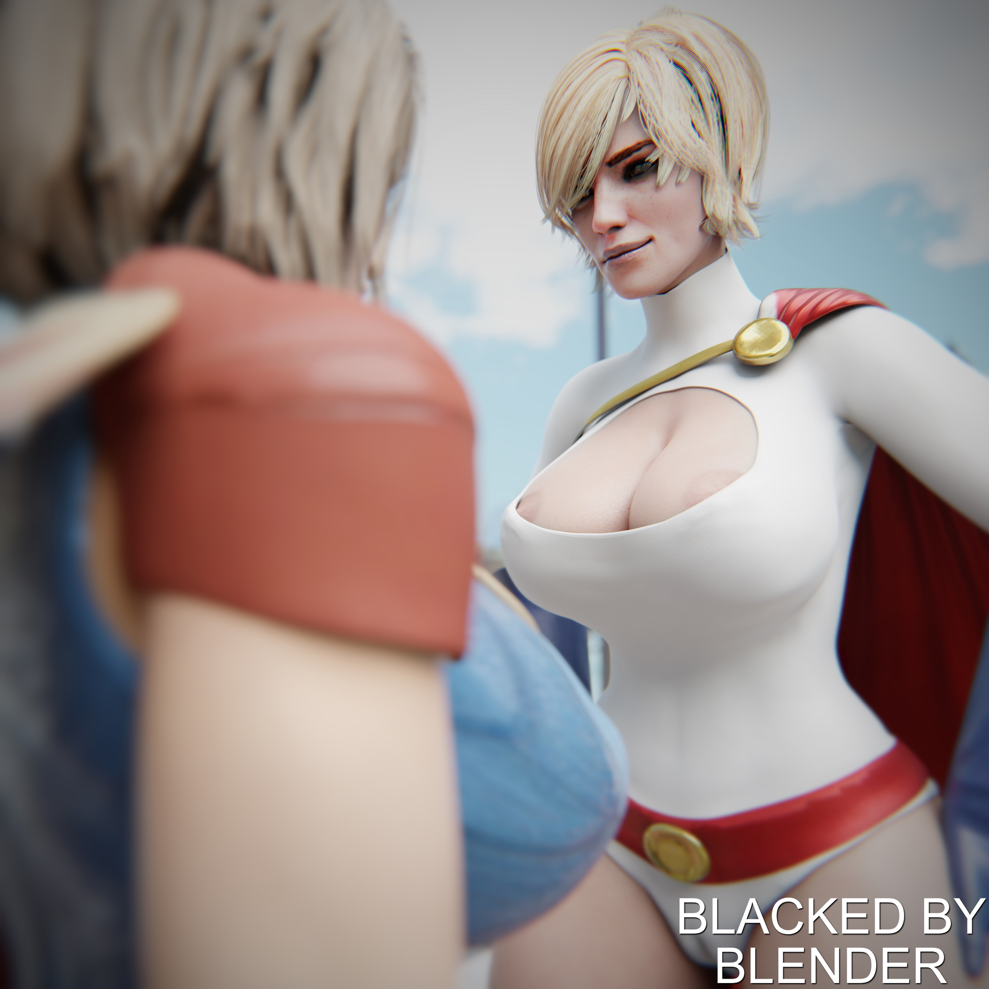 Power Tiddy Comparison Power Girl Supergirl  2