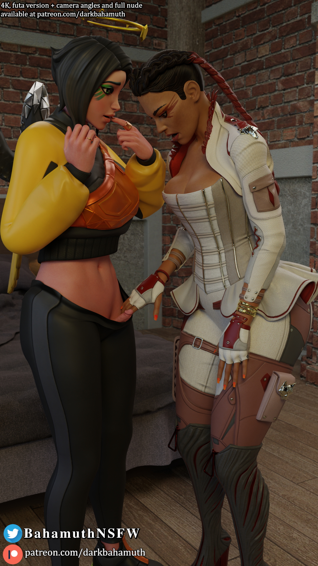D'ark comes with a surprise (FUTA) || Personal render from a patron! Ark D'ark Loba Fortnite Apex Legends Futanari 2