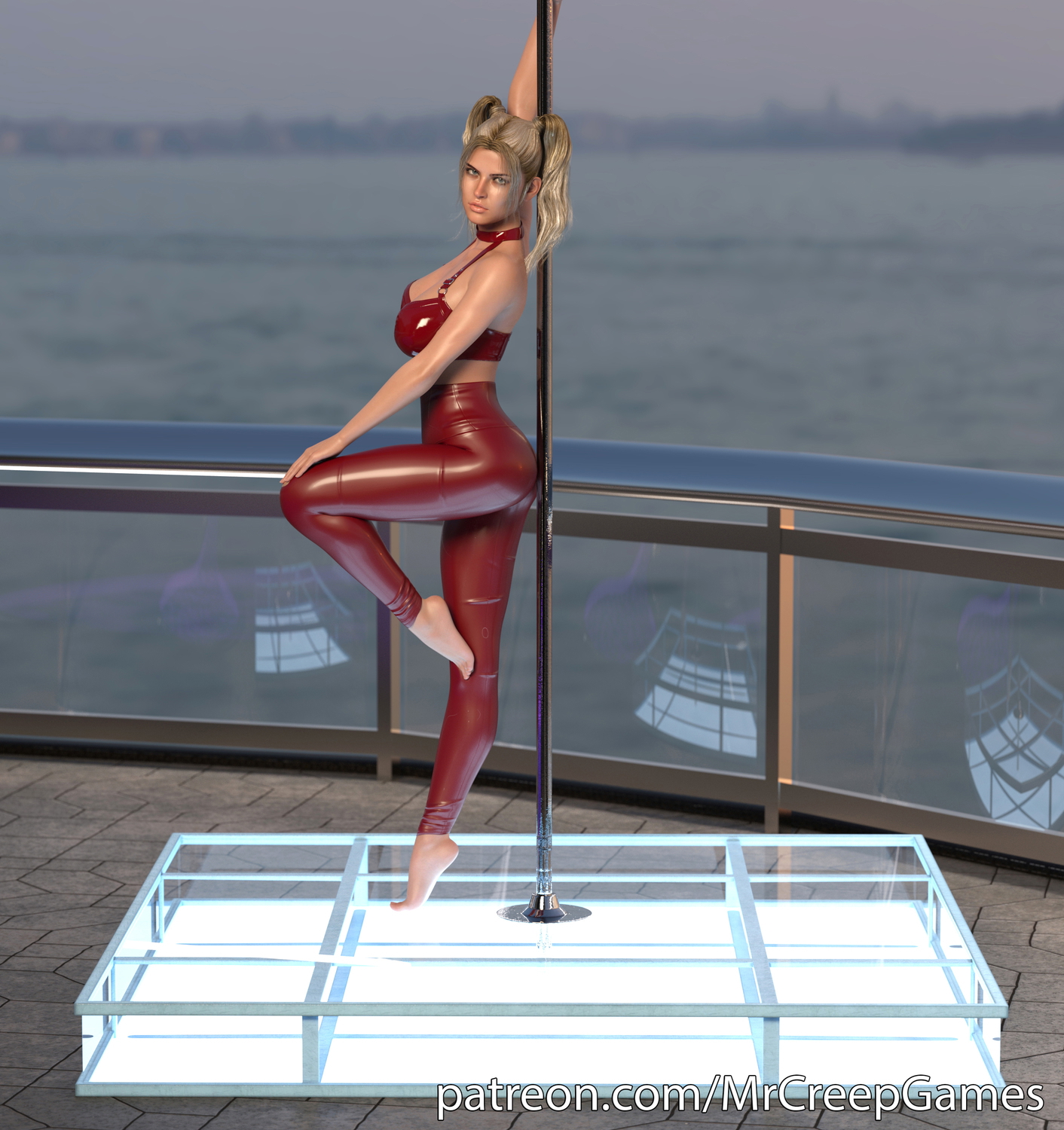 The Private Show  3d Porn 3d Girl Nsfw 3dnsfw Sexy Hot Nude Big boobs Pinup Pose Cute Teen