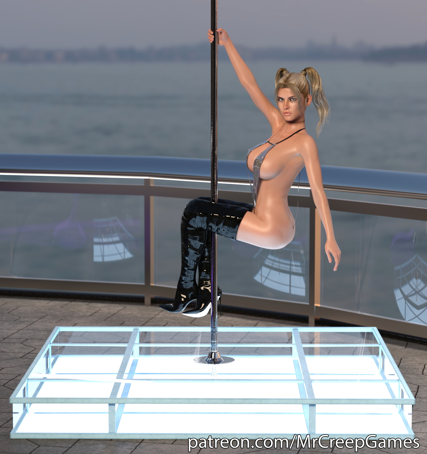 The Private Show (3)  3d Porn 3d Girl Nsfw 3dnsfw Sexy Hot Nude Big boobs Pinup Pose Cute Teen