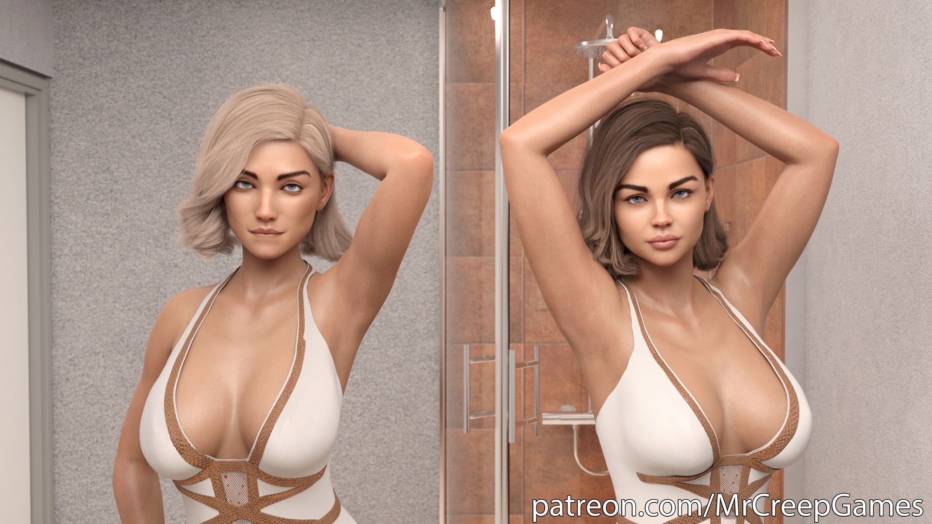Tonight's Double Order (3)  3d Porn 3d Girl Nsfw 3dnsfw Sexy Hot Nude Big boobs Pinup Pose Cute Teen