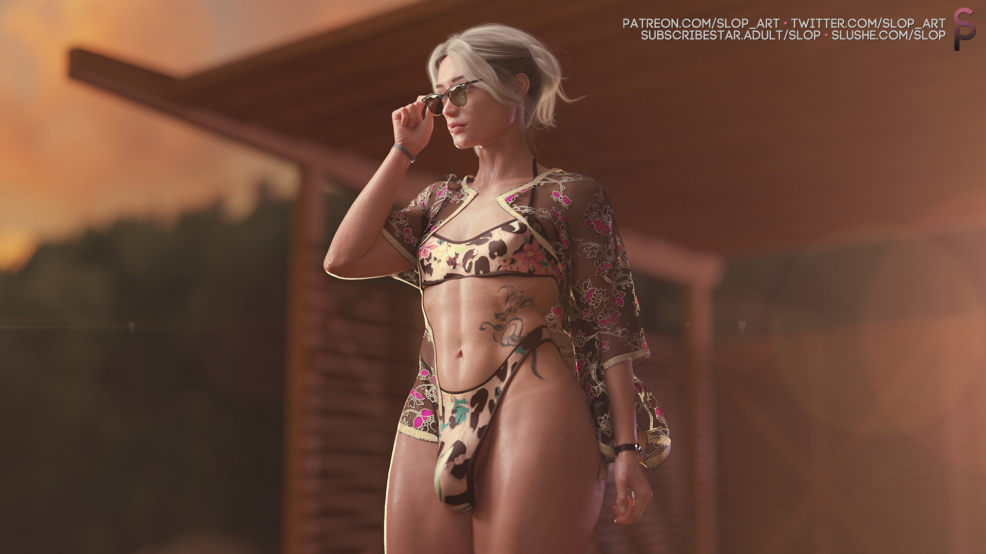 Summer Nostalgia Nina Broughton Mia Bošnjak Linde Witteveen Alice Laffut Oral Summer Beach Bikini Swimsuit Sweat 2