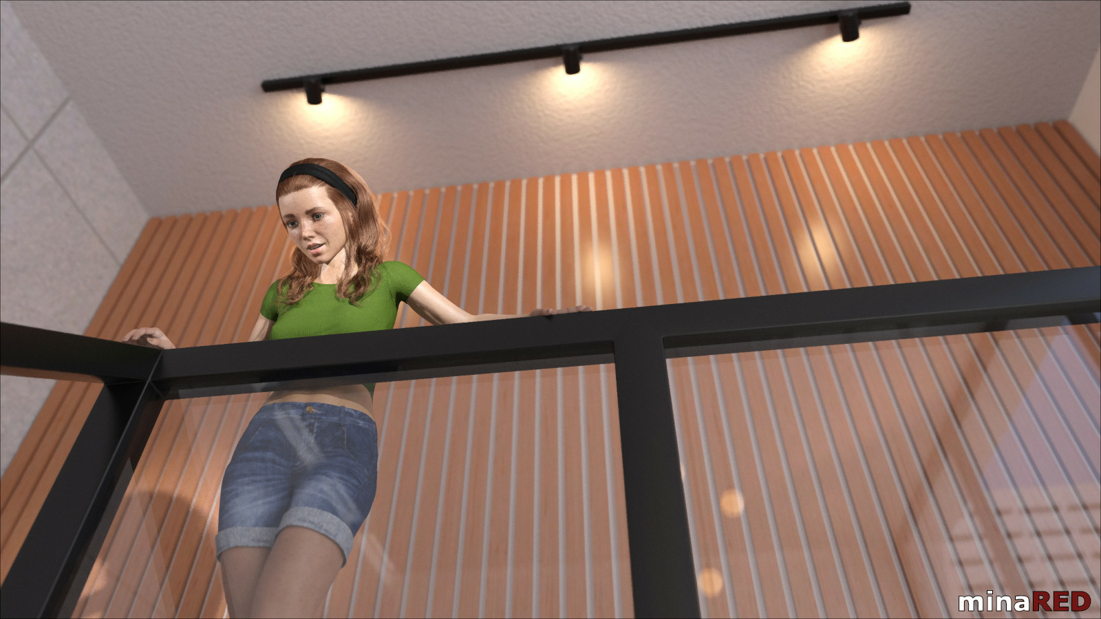 Afternoon - Part 1  Teen Red head Masturbating Watching Surprised 2