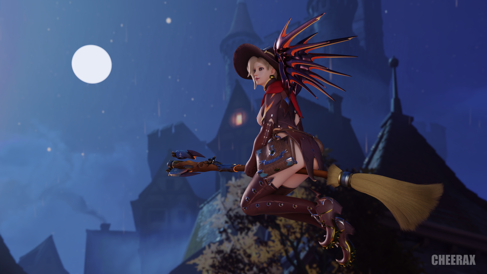 Witch Mercy Flying Mercy Overwatch 