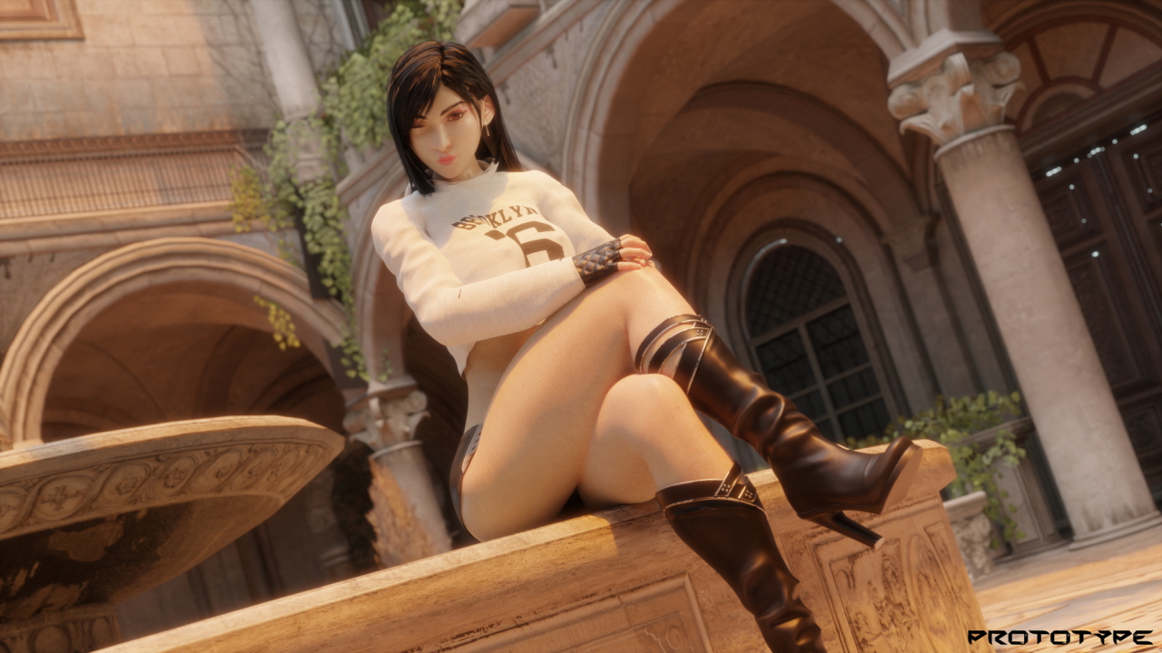 Tifa Kiss <3 Tifa Lockhart Final Fantasy Final Fantasy 7 Final Fantasy 7 Remake 