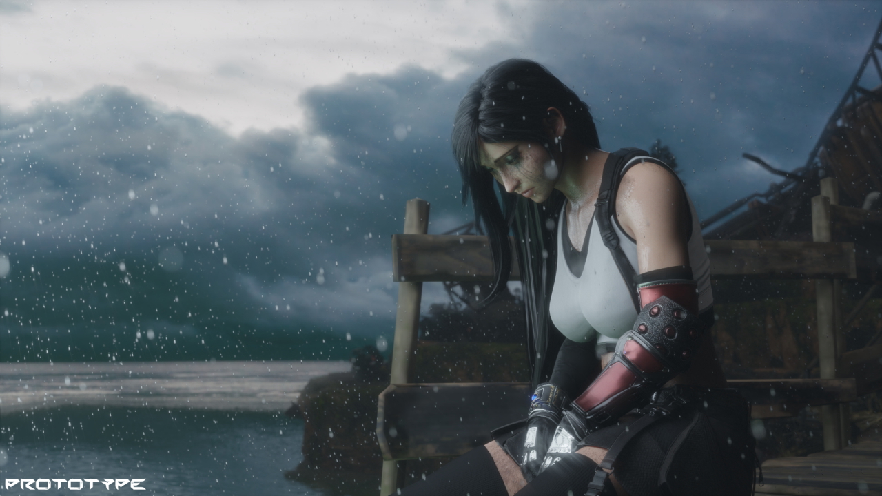 Tifa emotional Tifa Lockhart Final Fantasy Final Fantasy 7 Final Fantasy 7 Remake 