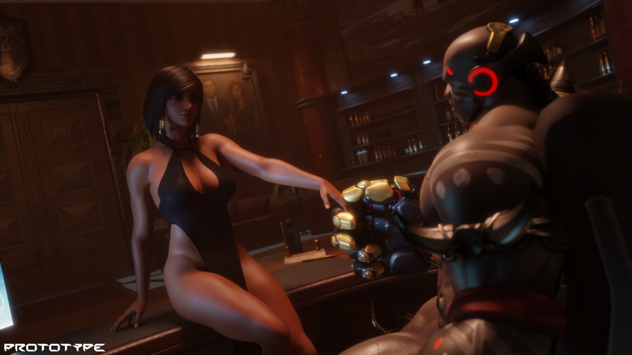 phara + doomfist Pharah Pharah (overwatch) Overwatch Doomfist
