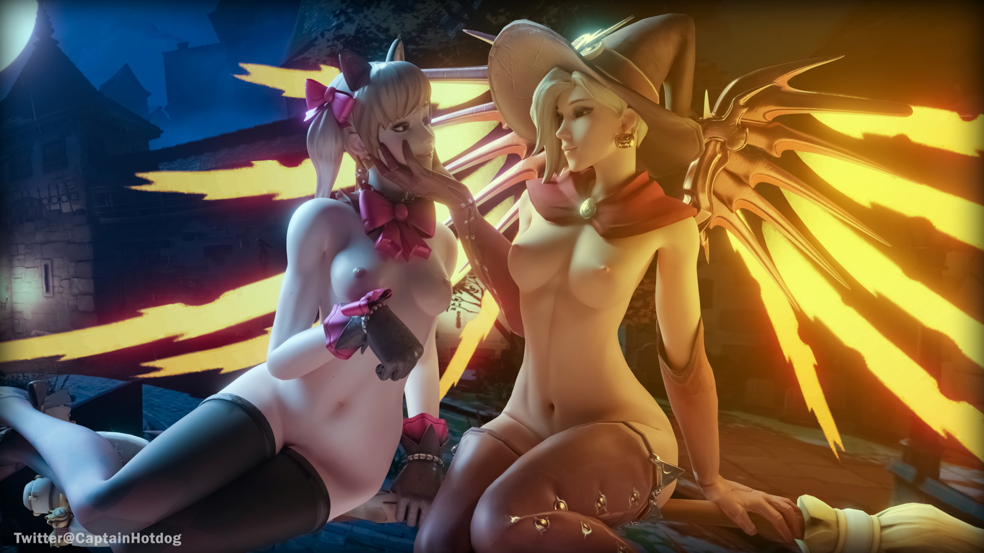 The Witch's Blackcat Overwatch Mercy Dva (overwatch) 