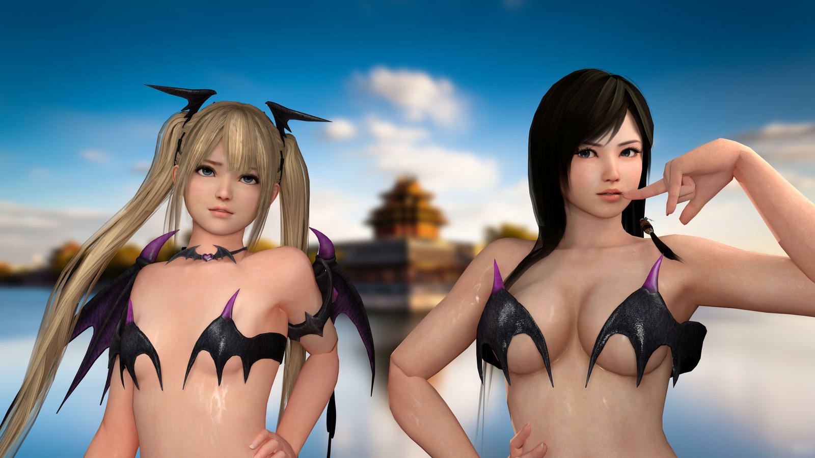 Marie Rose + Kokoro Kokoro Marie Rose Dead Or Alive 3d Porn 3d Girl 3dnsfw Nude Naked Natural Boobs Sexy