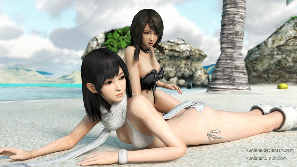 Two girls on the Zack Island Fatal Frame 3d Porn 3d Girl 3dnsfw Sexy Natural Tits Beach Swimsuit Bikini