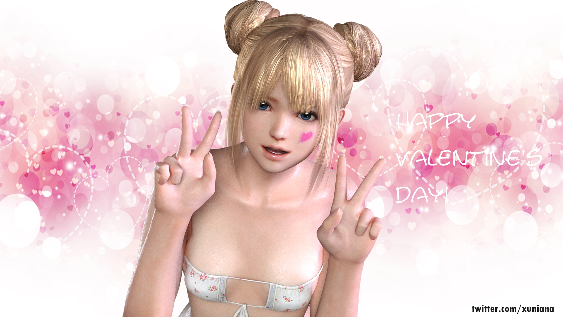 Happy valentine's day Dead Or Alive Marie Rose 3d Porn 3d Girl 3dnsfw Sexy Posing Valentine's Day